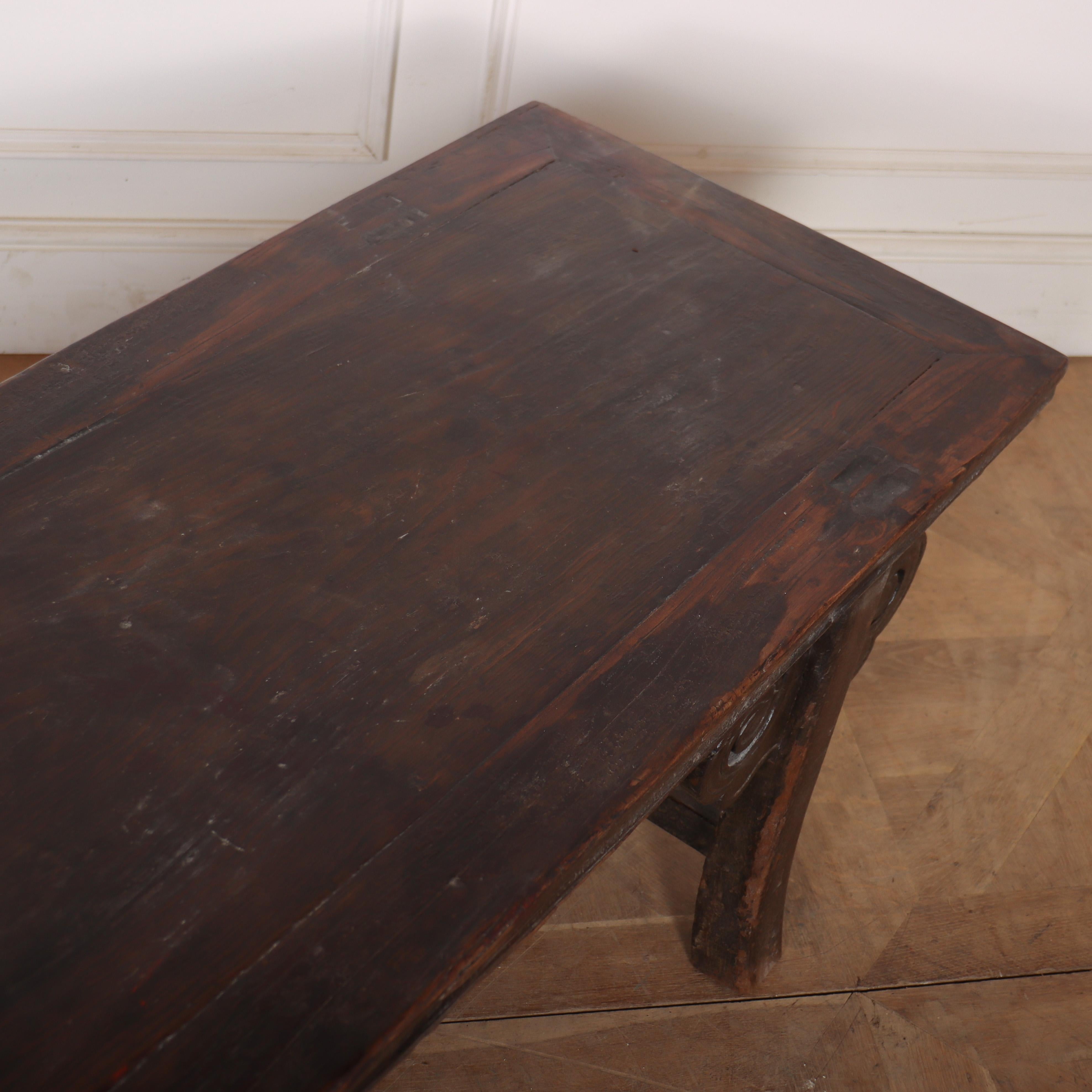Asian Elm Low Table For Sale 1