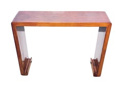 Asian Elm Wood Altar Console Table, Late 19th Century