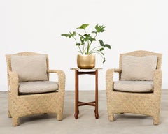 Asian Etched Brass Tray Table on Four Leg Stand