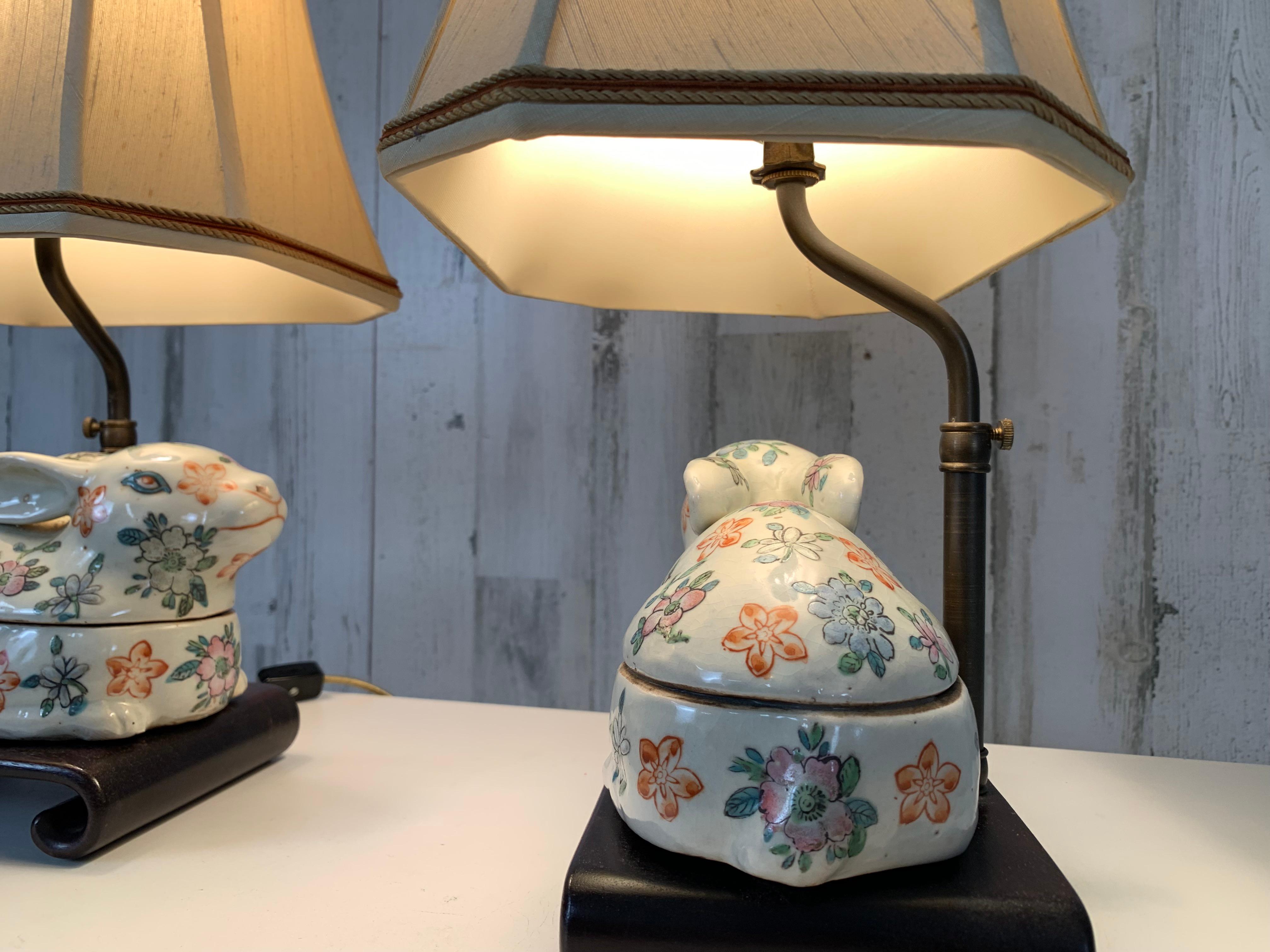 Lampes lapins d'exportation asiatique en vente 3