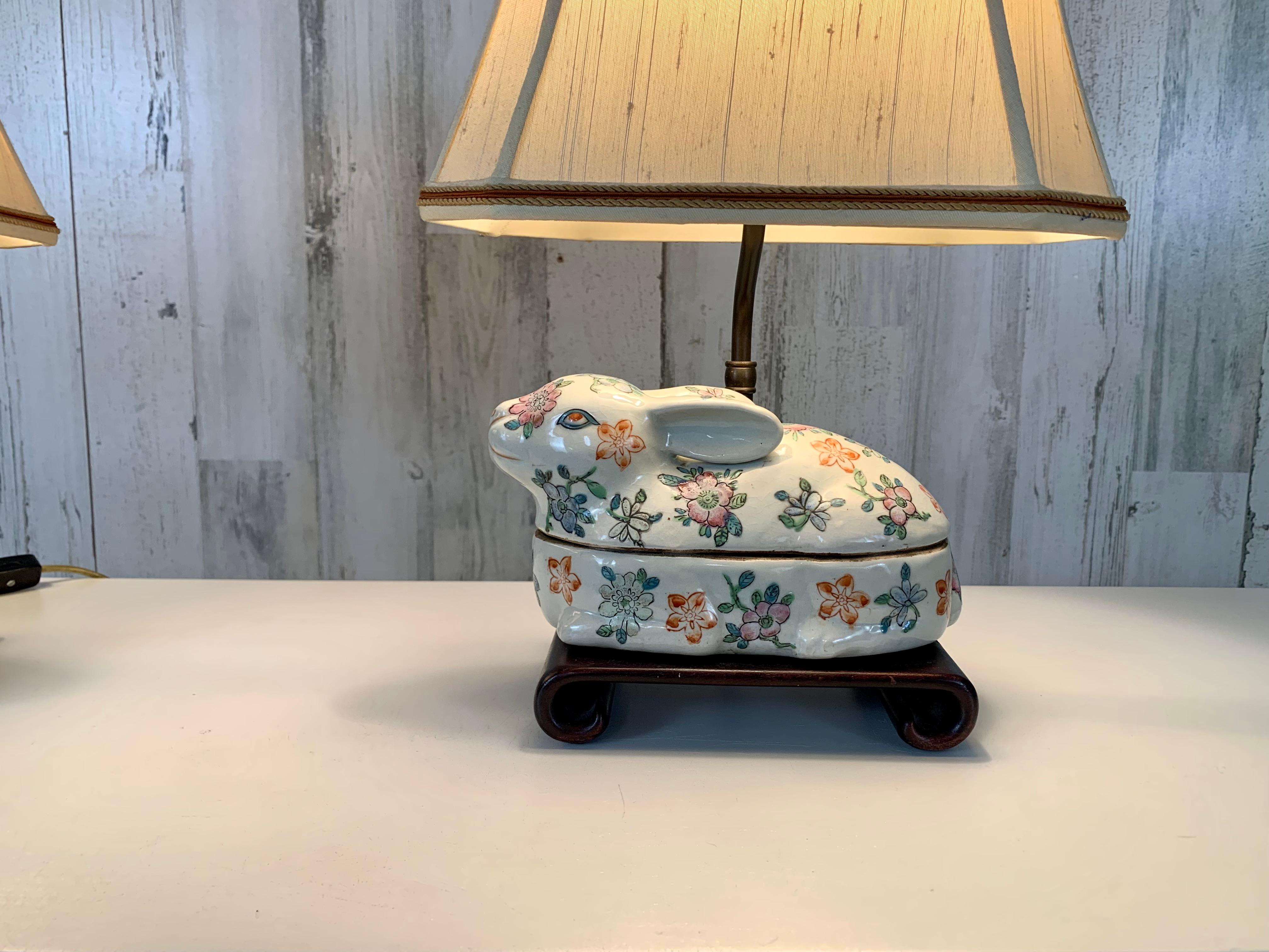 Lampes lapins d'exportation asiatique en vente 1