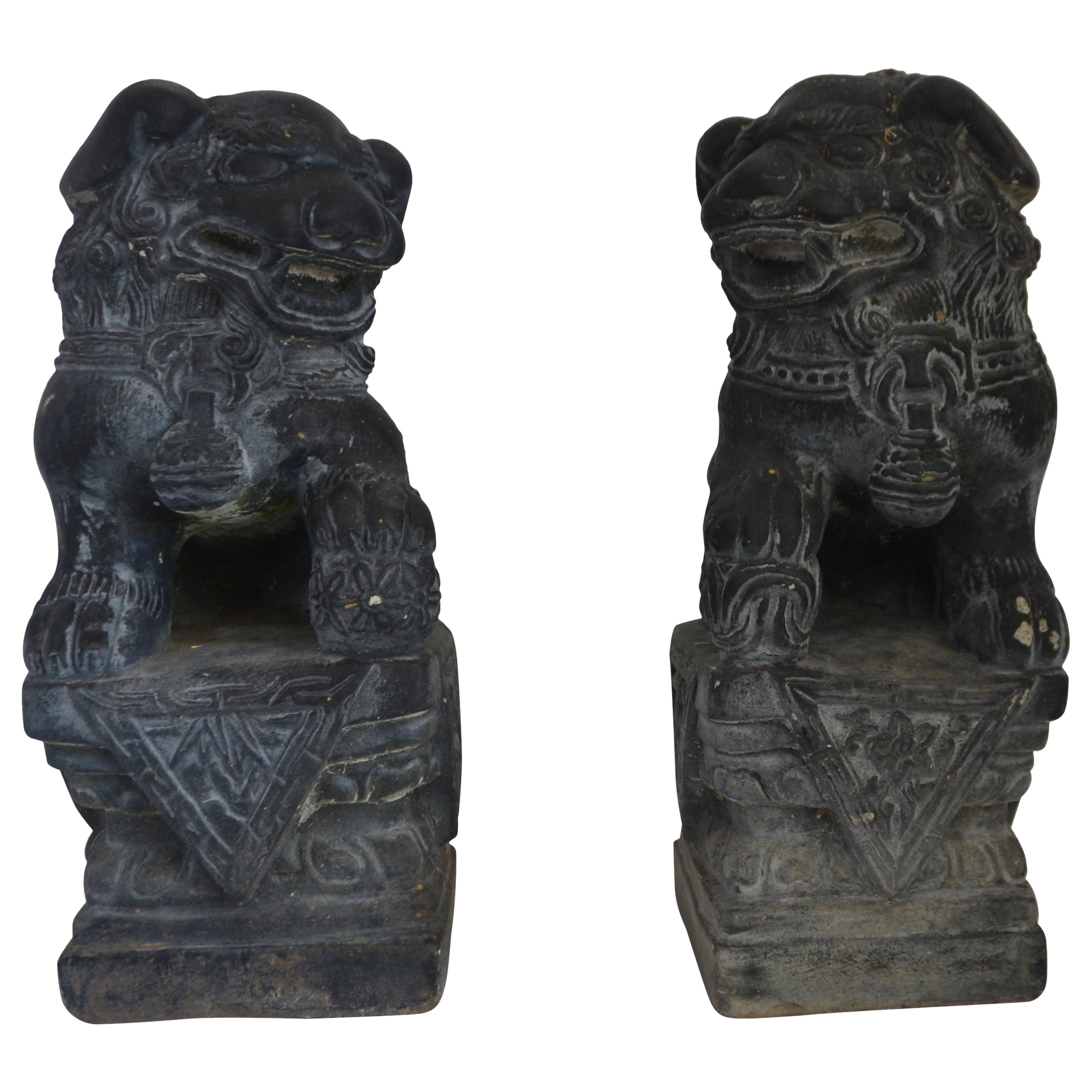 Asian Foo-Dogs Set of 2