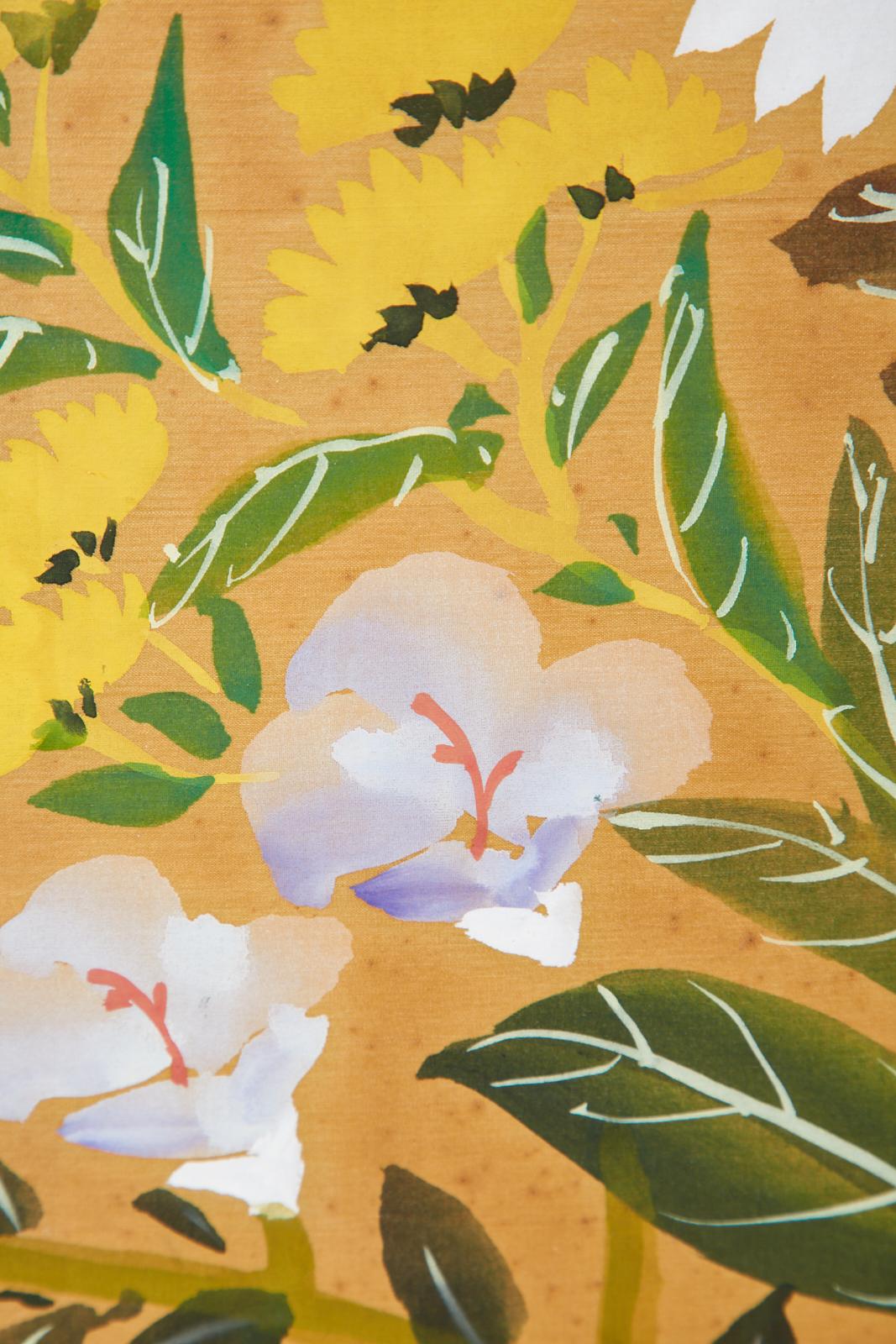 Asian Four-Panel Screen or Autumn Flowers in Bloom 10