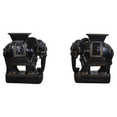 Used Asian Garden Stool Set of 2