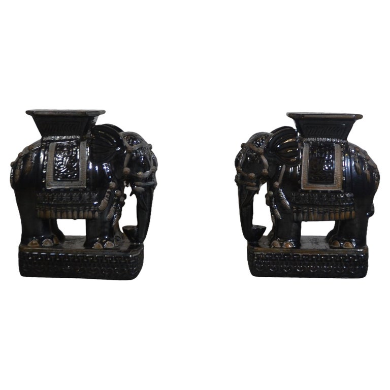 Asian Garden Stool Set of 2 For Sale at 1stDibs
