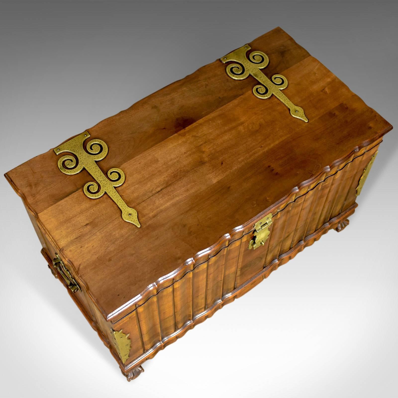 Asian Hardwood Trunk, Bronzed-Mounted Chest, Coffer, Late 20th Century For Sale 1