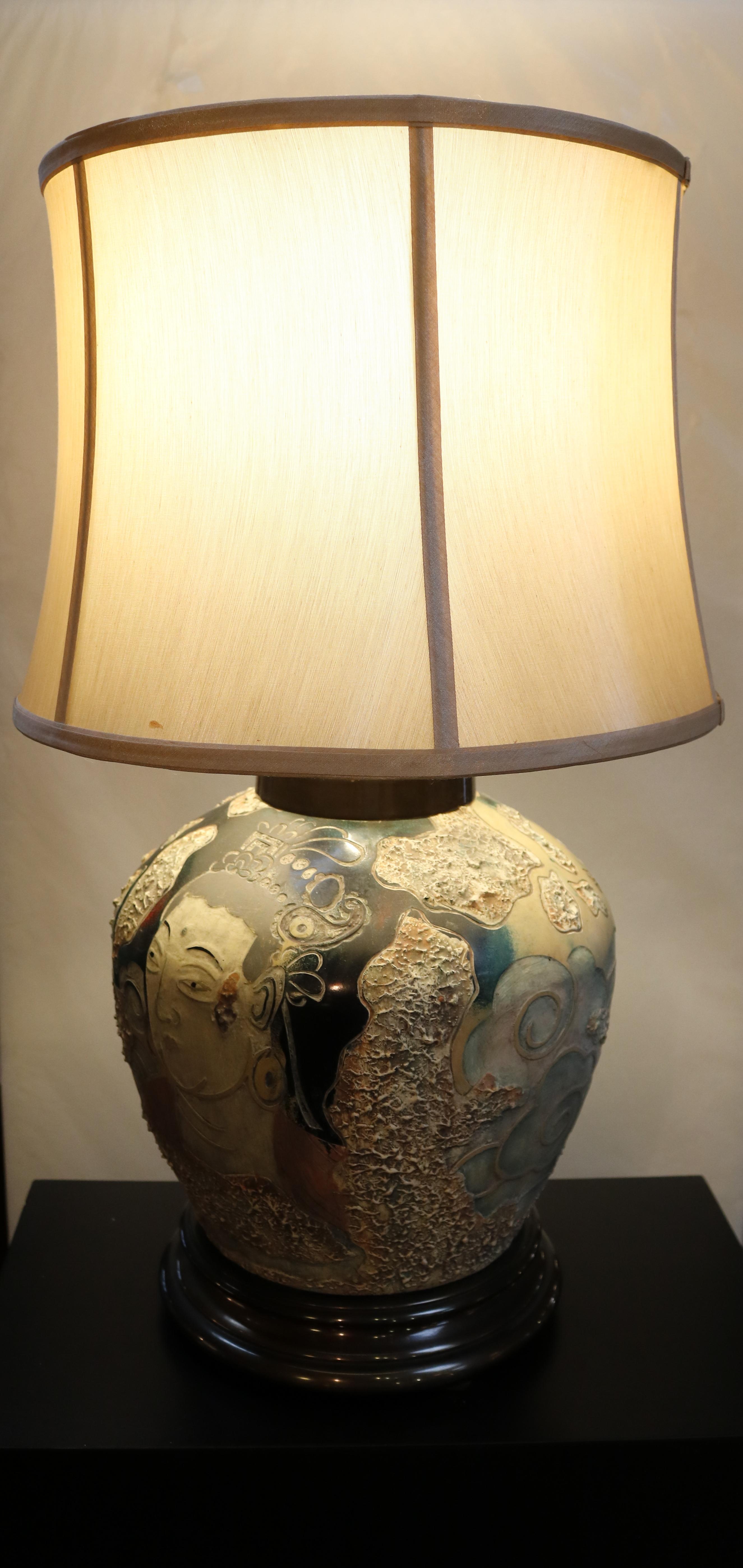 American Asian-Influence Lamp by Frederick Cooper
