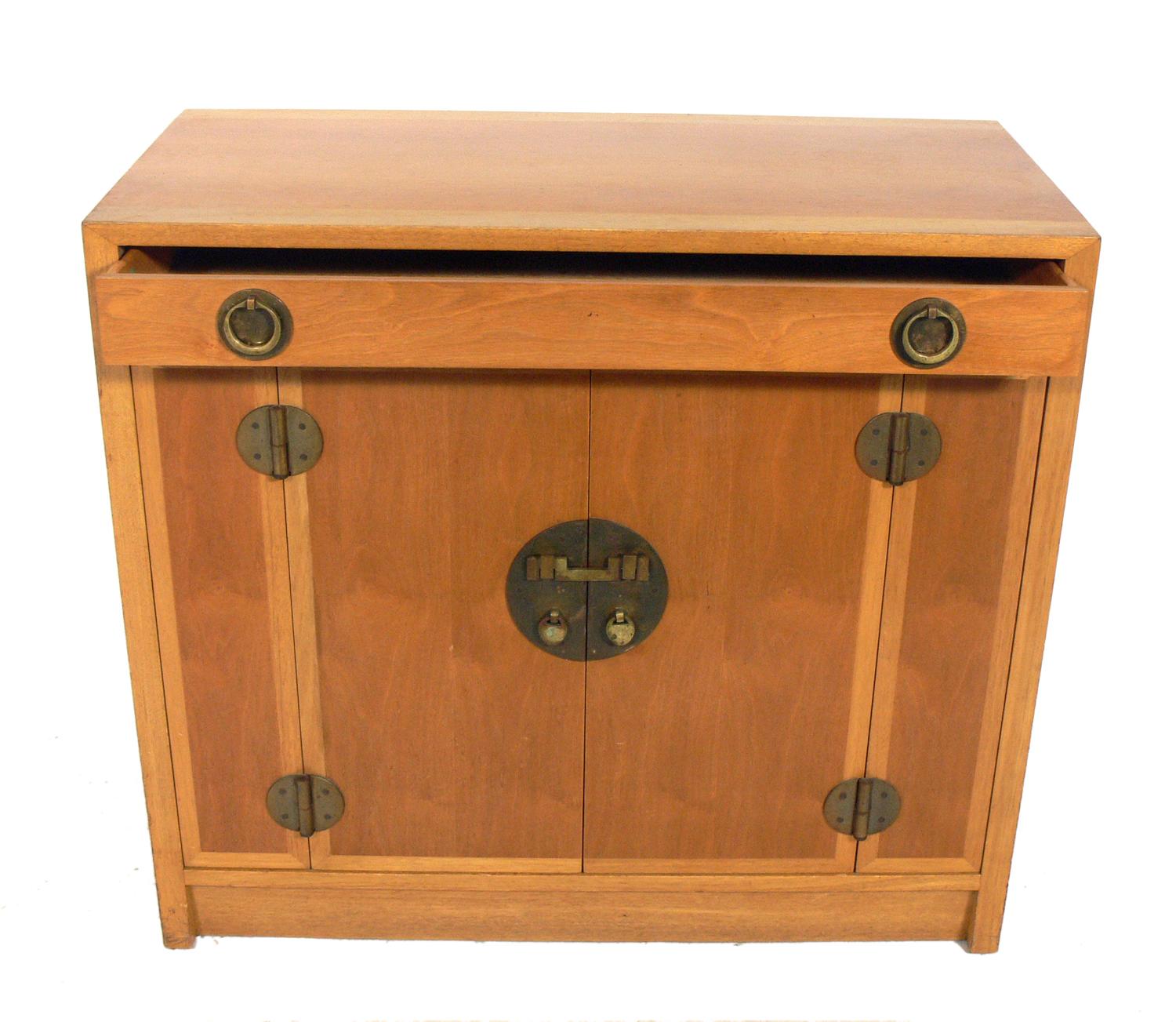 Mid-Century Modern Asian Influenced Credenza or Cabinet by Dunbar