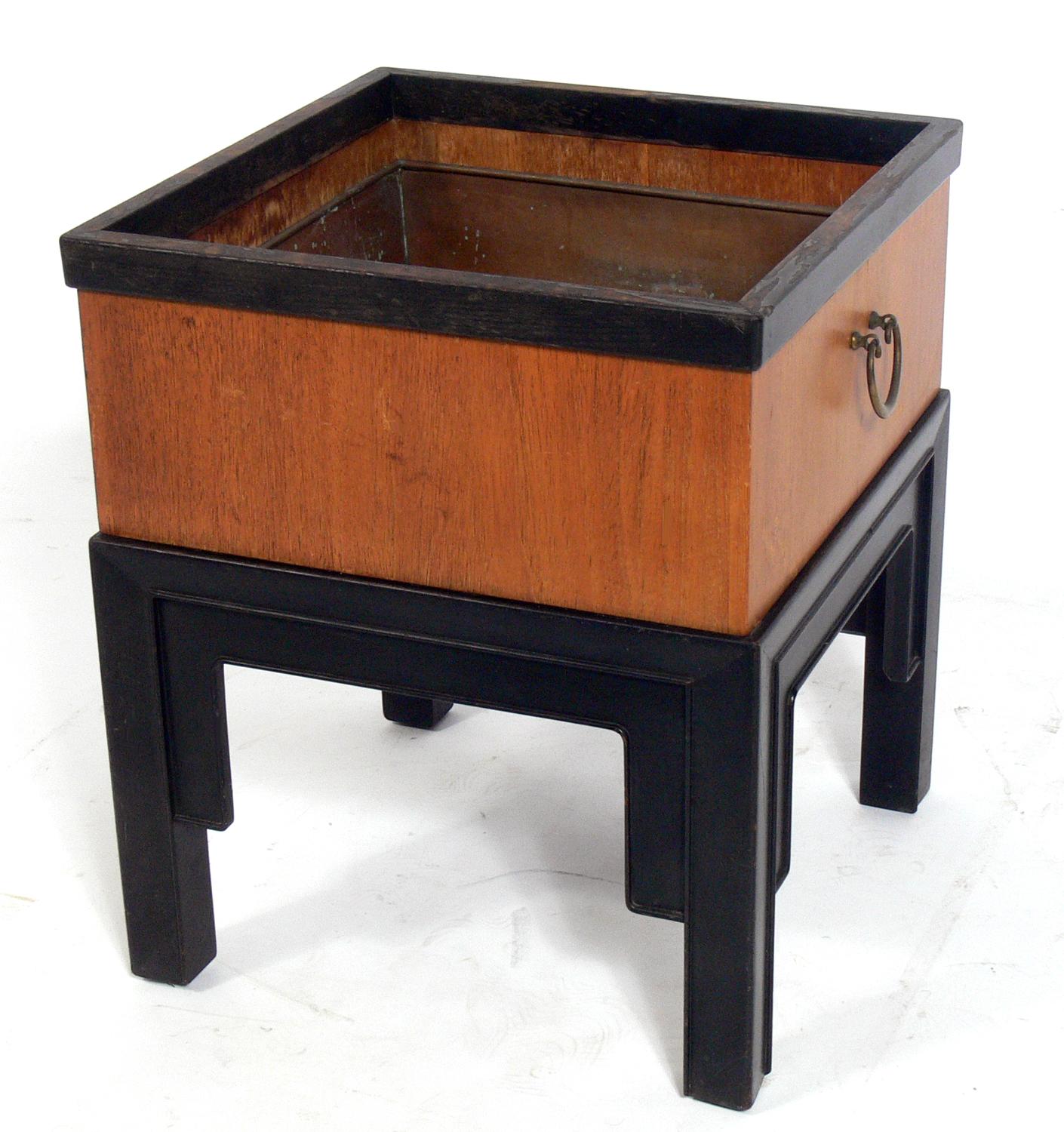 Mid-Century Modern Asian Influenced Planter by Michael Taylor for Baker For Sale