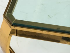 Asian Inspired Brass Coffee Table by Karl Springer