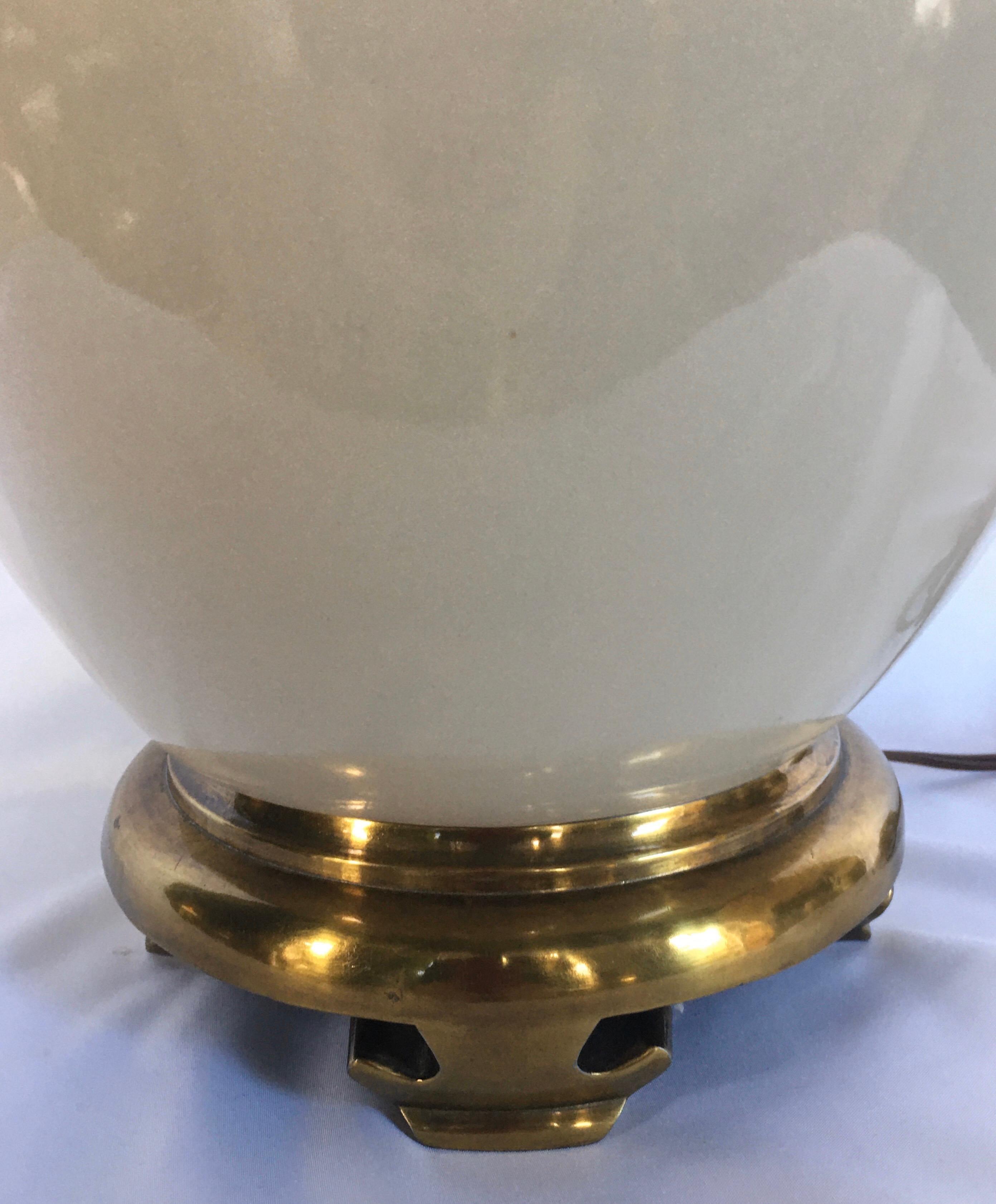 Late 20th Century Asian Inspired Brass Pagoda Table Lamp by Chapman