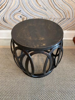 Asian Inspired Bronze Side Table