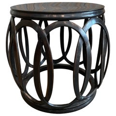 Retro Asian Inspired Bronze Side Table