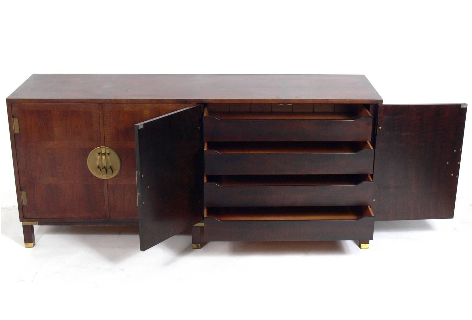 Mid-Century Modern Asian Inspired Credenza by Michael Taylor for Baker