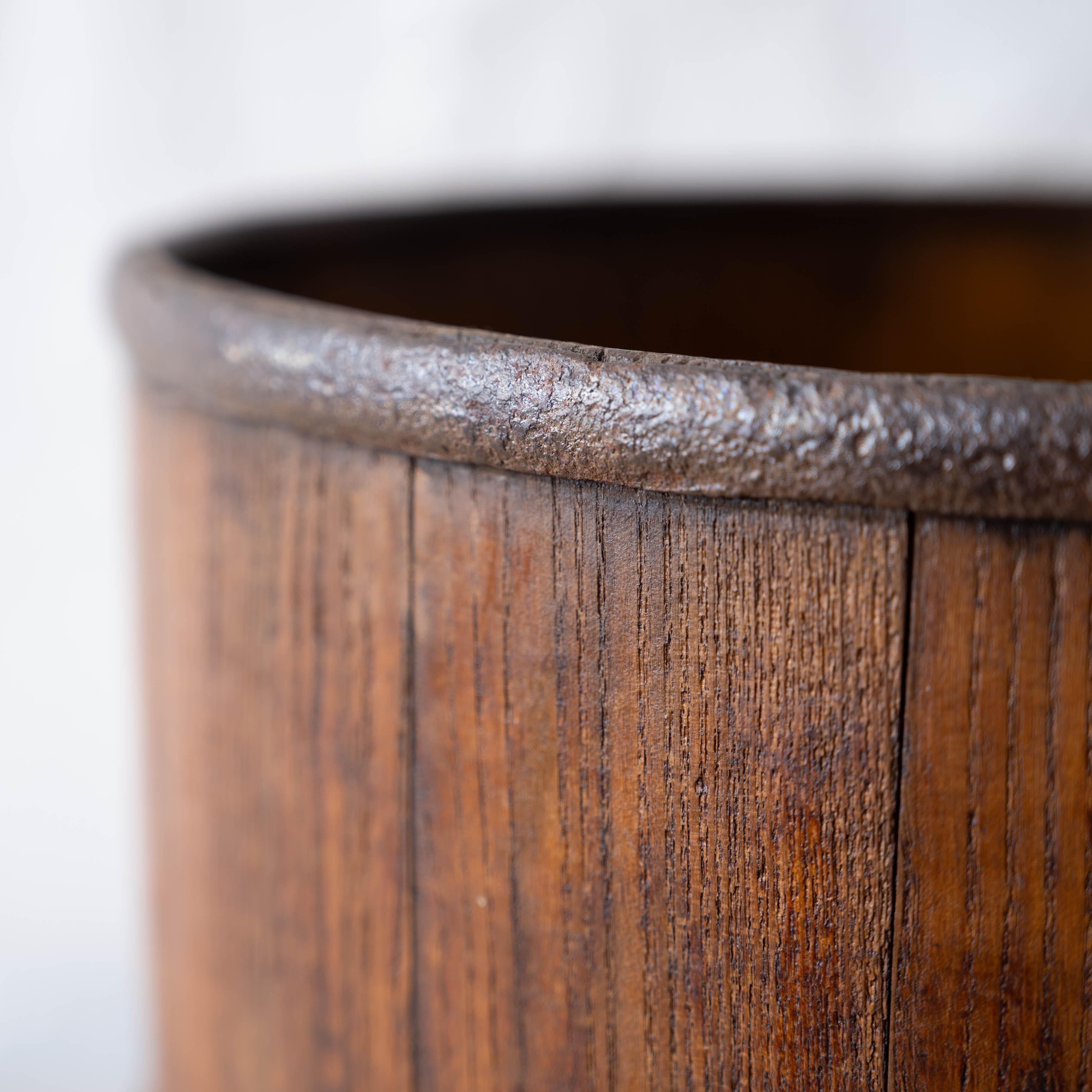 Asian Iron and Wood Bucket, 19th Century For Sale 2