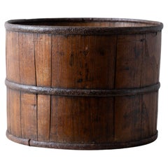 Asian Iron and Wood Bucket, 19th Century
