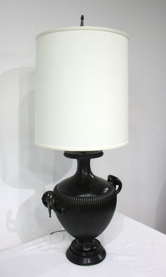 Asiatische Tischlampe aus Bronze im Stil der Meiji-Zeit