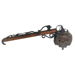 Asian Metal Japanese Yatate, Edo, Bronze Pipe Shape