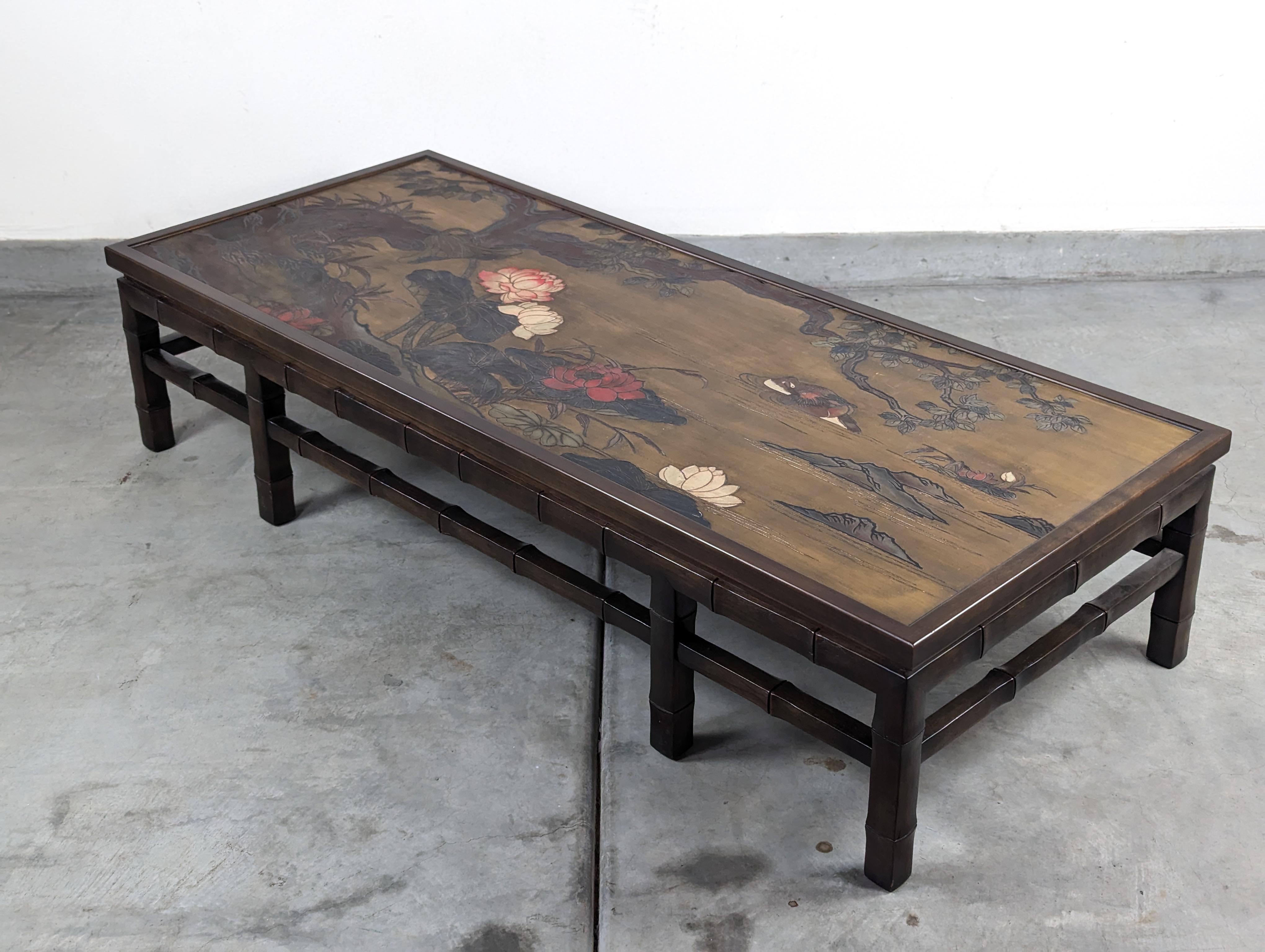 Asian Mid Century Coffee Table by John Widdicomb, c1970s For Sale 2