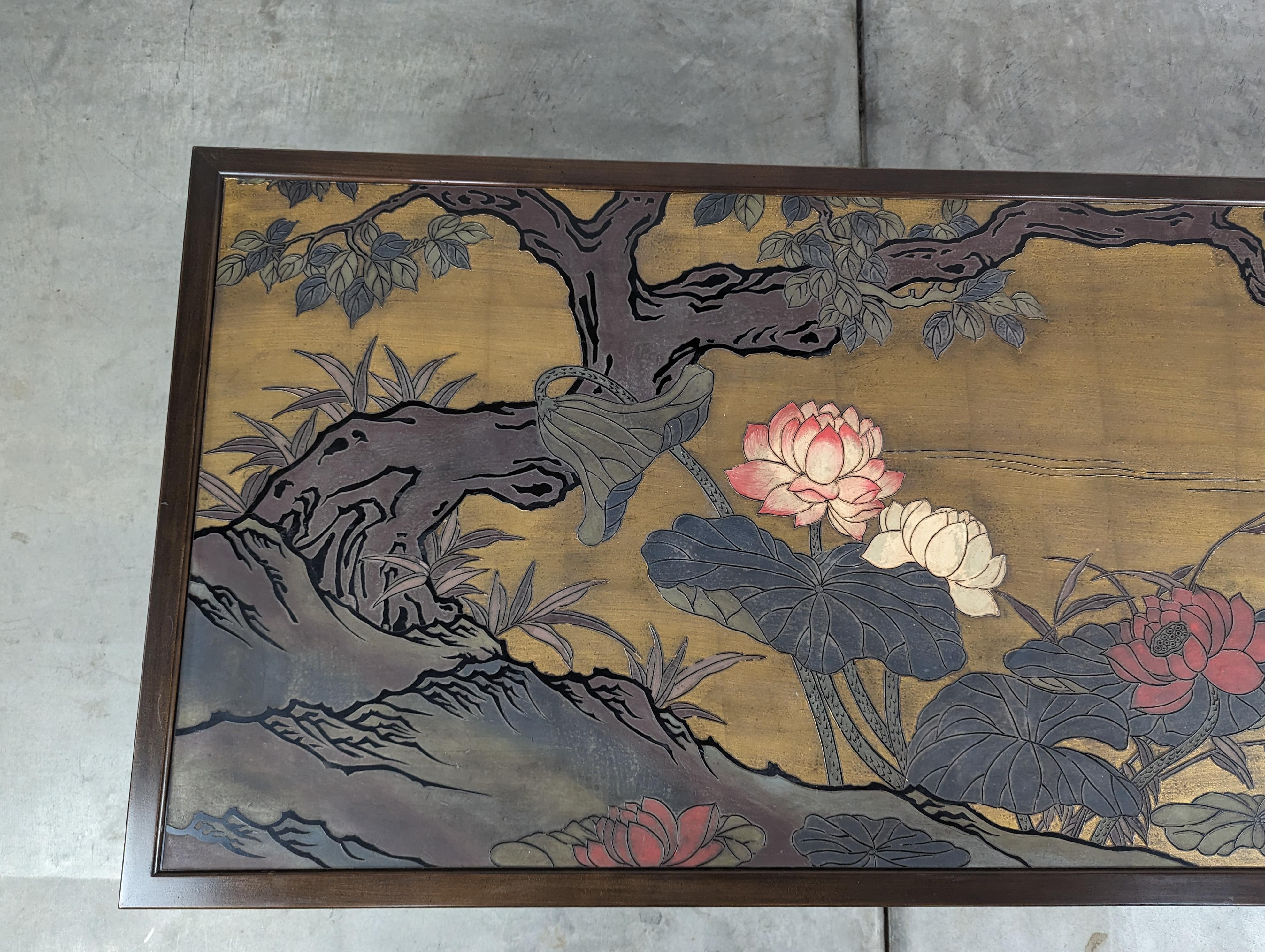 Late 20th Century Asian Mid Century Coffee Table by John Widdicomb, c1970s For Sale