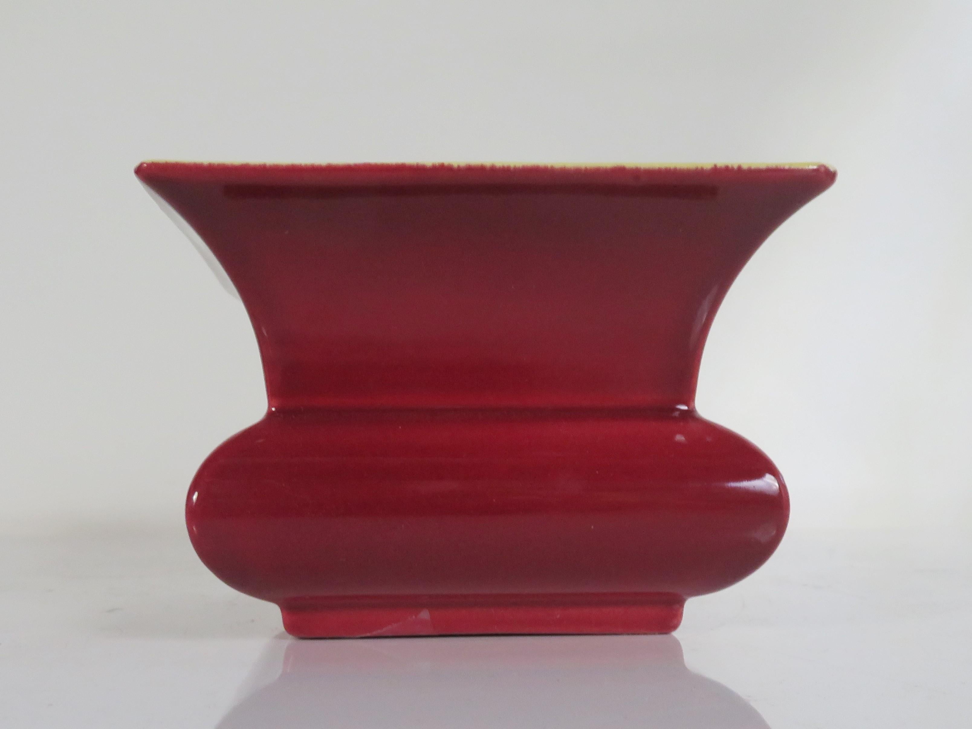 Asiatische Moderne 3-teilige Catalina Franciscan Ware of California Keramikgefäße 1930er Jahre im Angebot 2