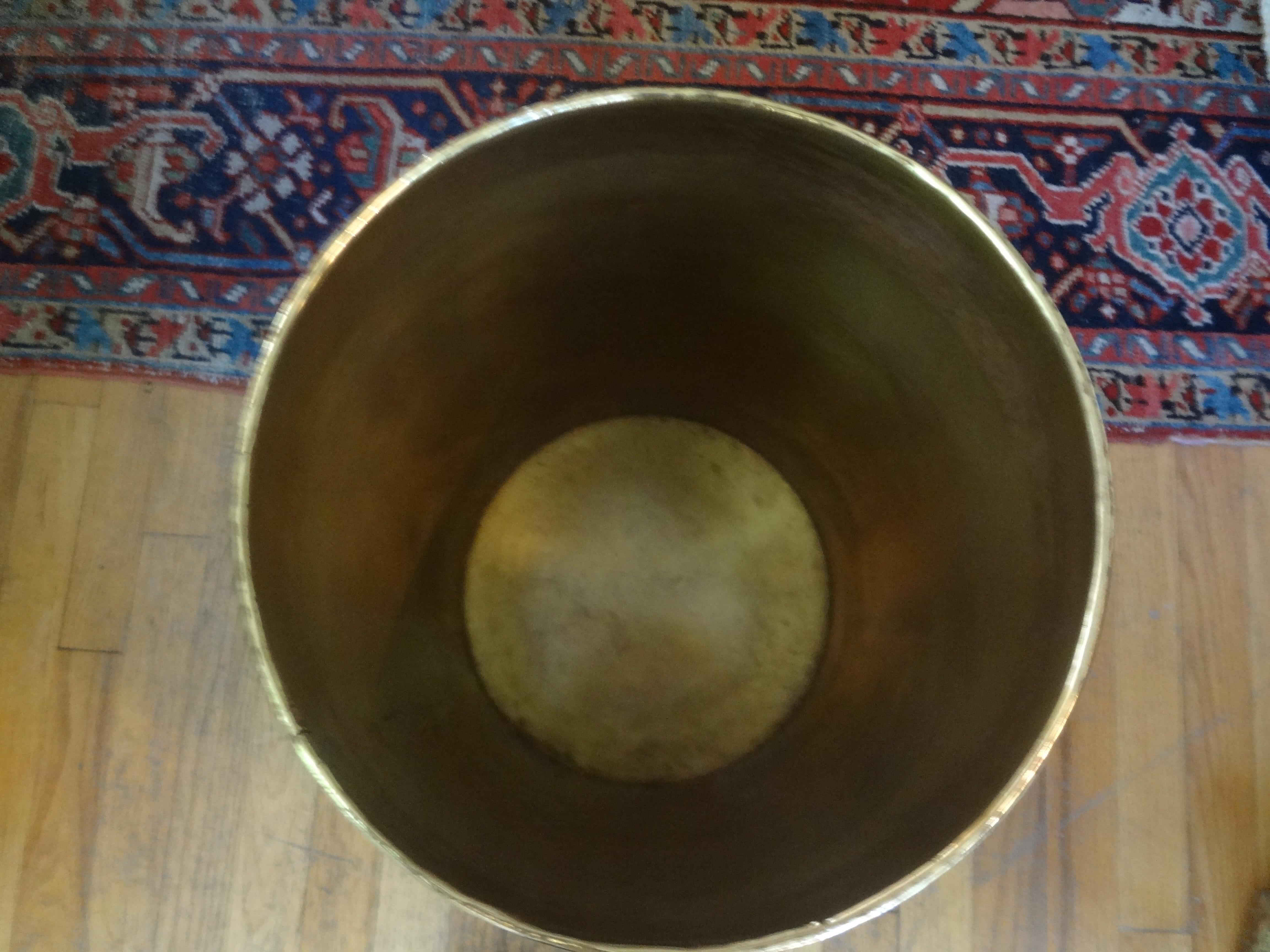 Late 20th Century Asian Modern Brass Table or Garden Seat For Sale