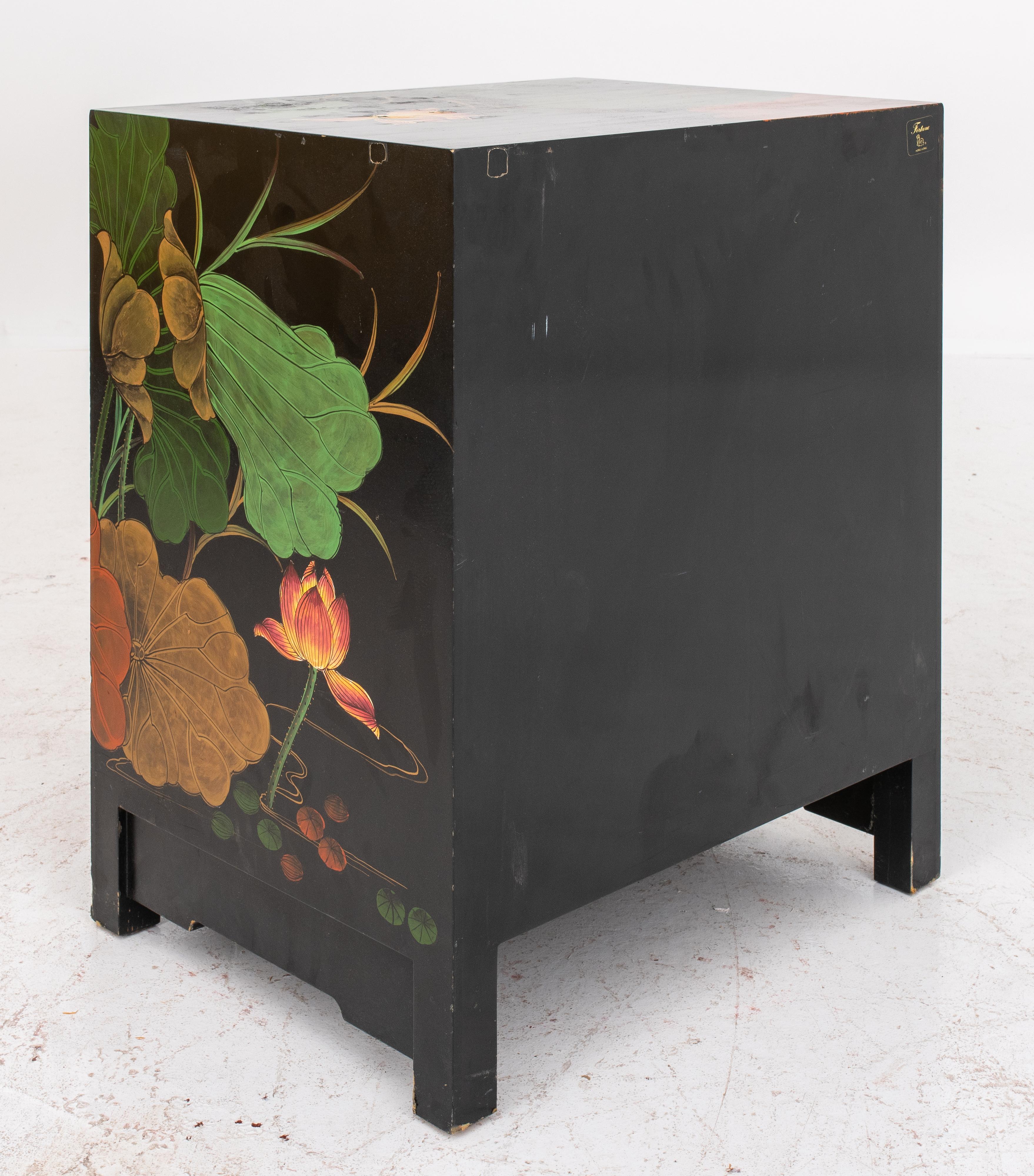 Asian Modern Chinoiserie Lacquered Cabinet 7