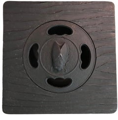 Asian Modern Designed Cast Iron Incense Burner / Ashtray Japan 1960s