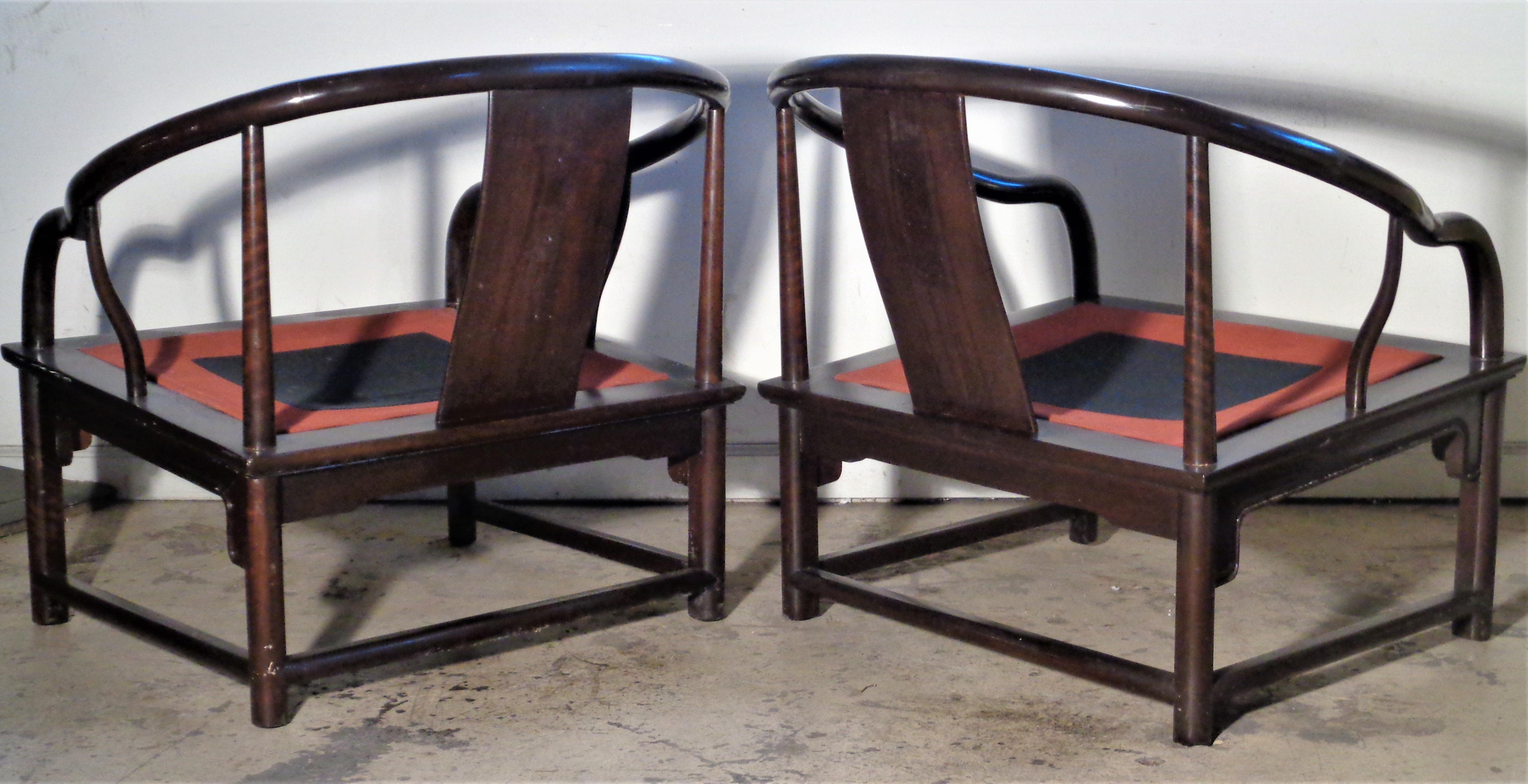 Asian Modern Lounge Chairs Style of Michael Taylor  For Sale 2