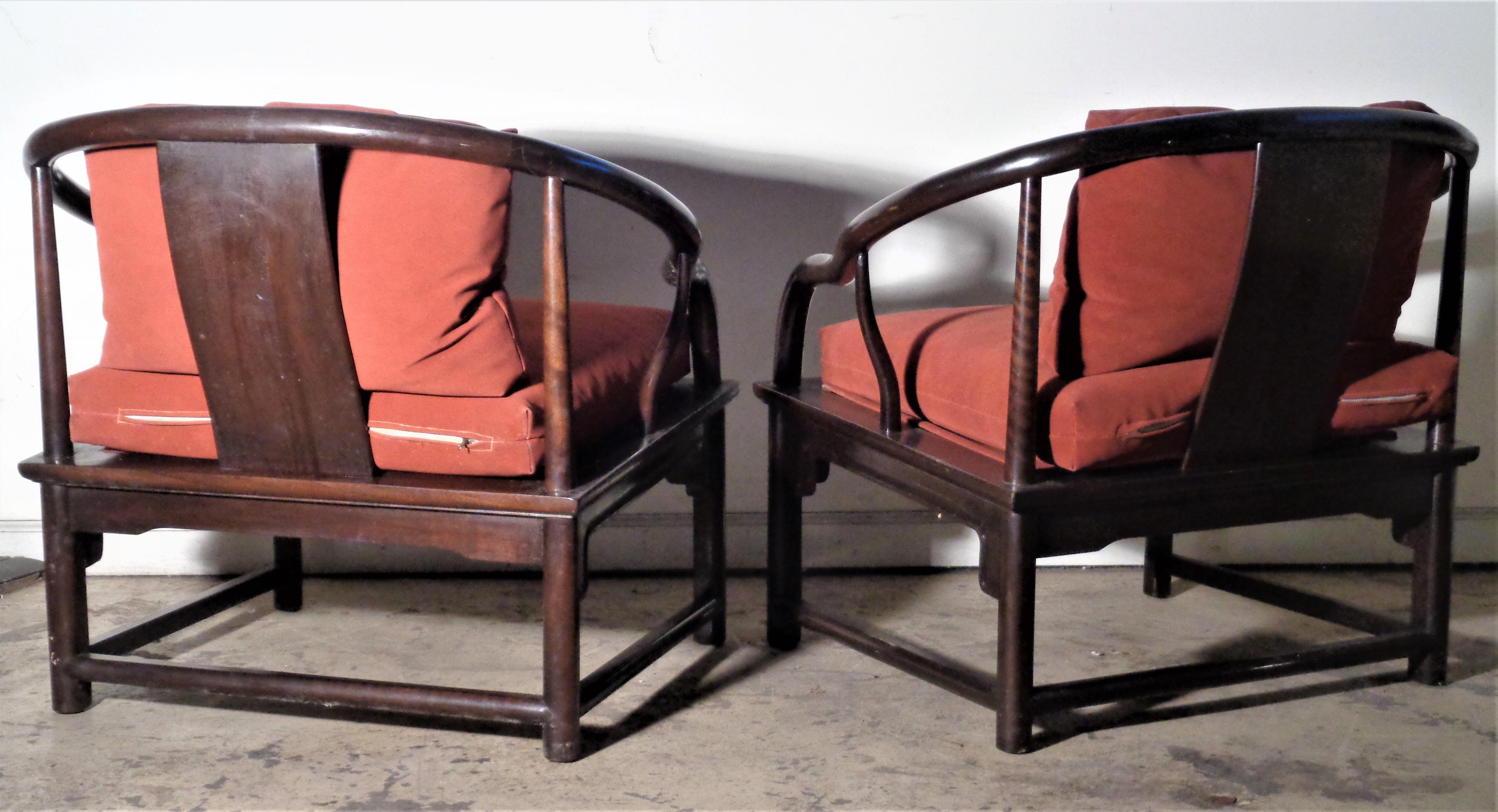 Asian Modern Lounge Chairs Style of Michael Taylor  For Sale 6