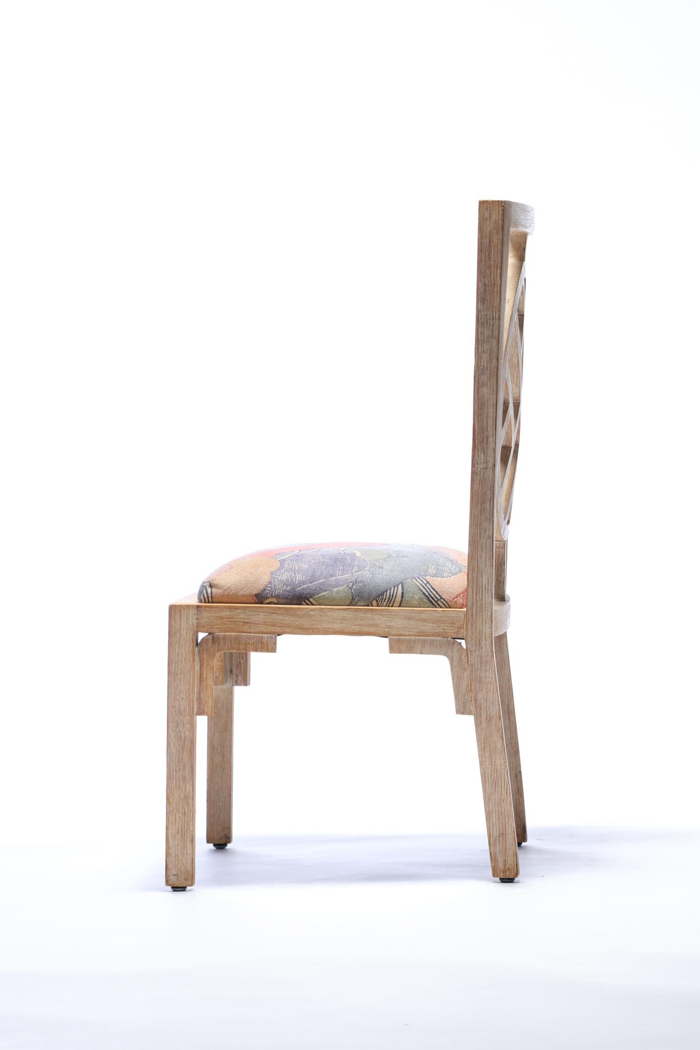 Wood Asian Modern Side Chair from Viceroy Miami '4 Available'