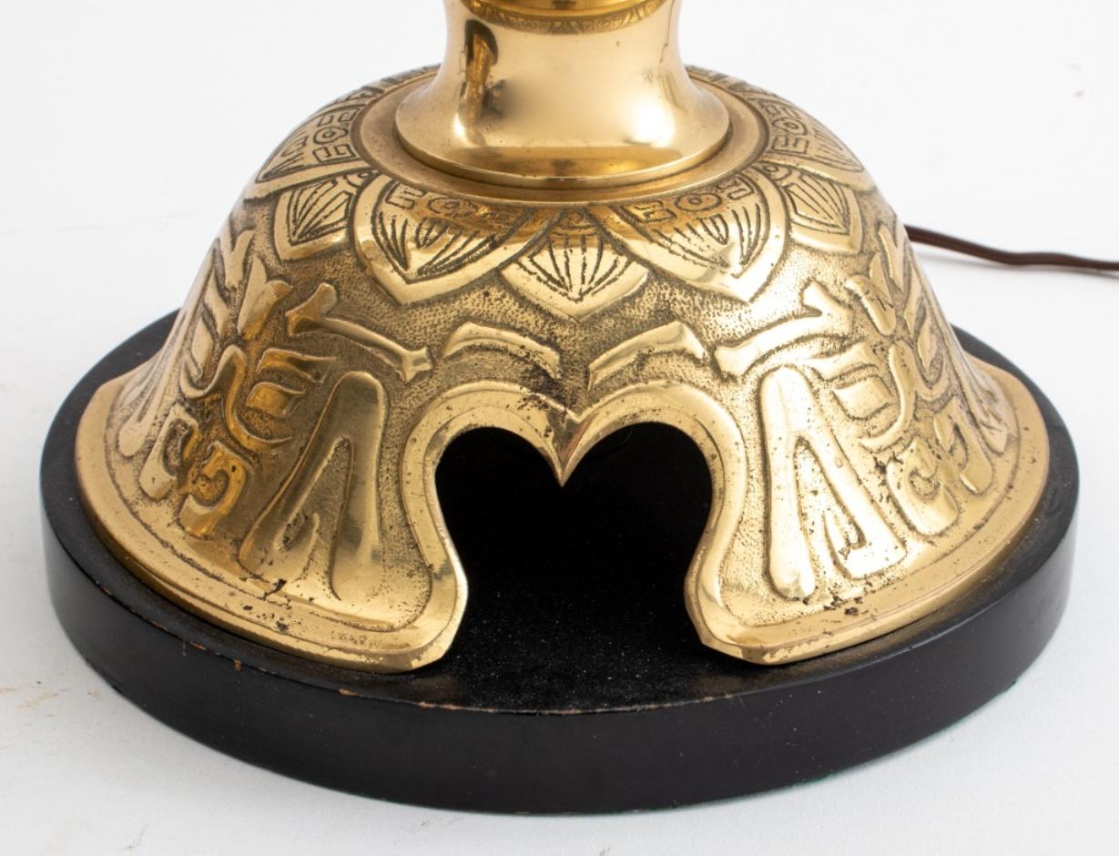 Asian Modern Style Brass Table Lamps, 1970s For Sale 1