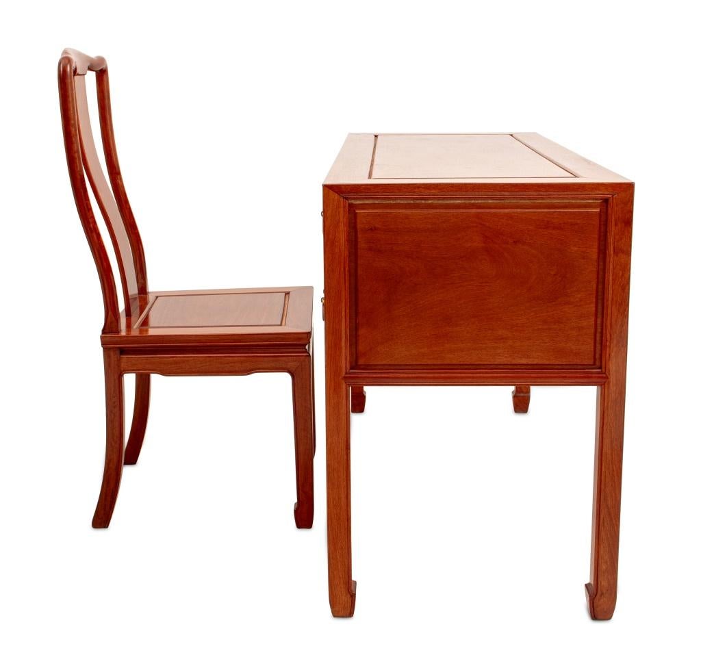 Moderno Scrivania e sedia in noce in stile Asian Modern in vendita
