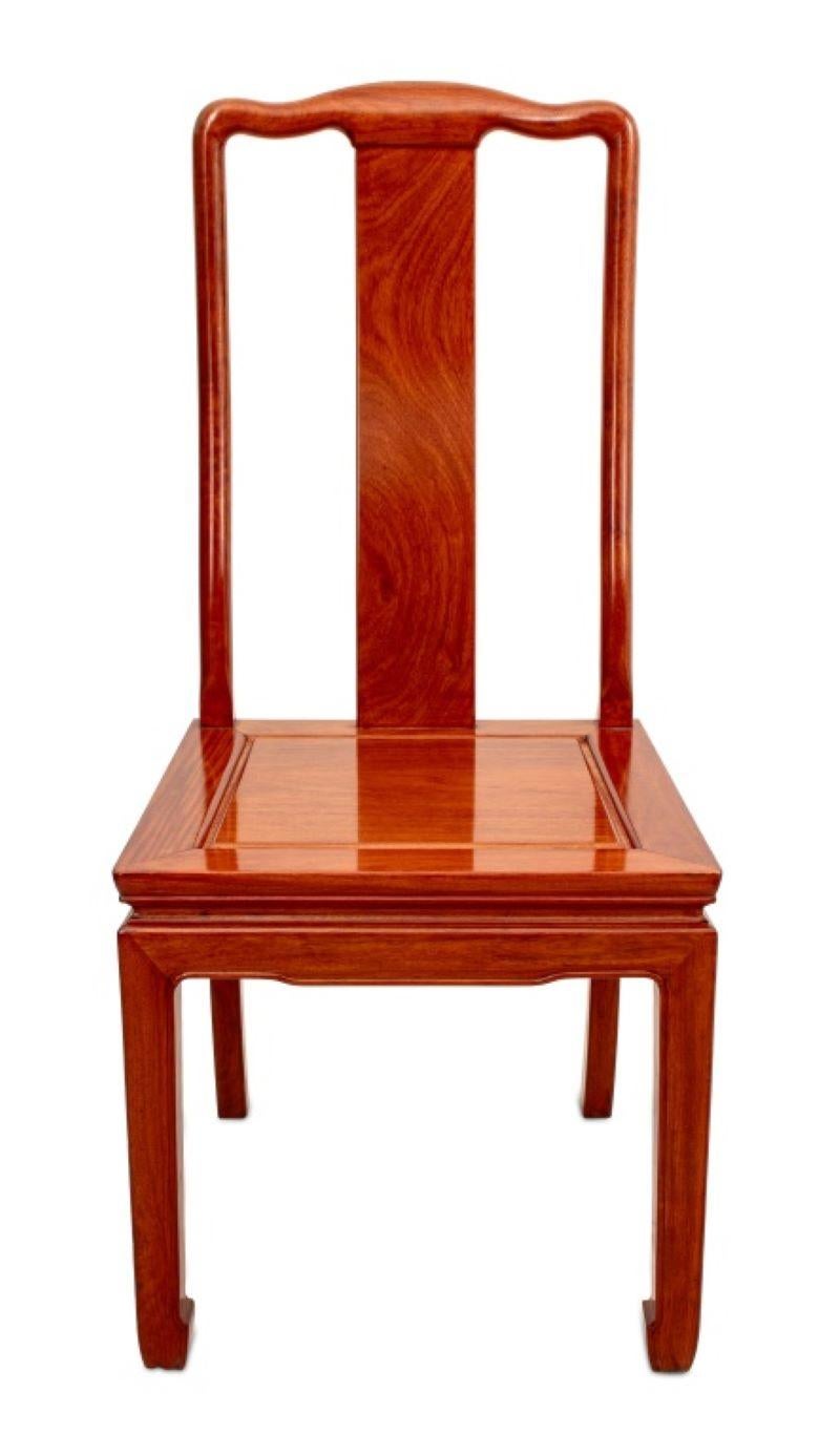 Ottone Scrivania e sedia in noce in stile Asian Modern in vendita