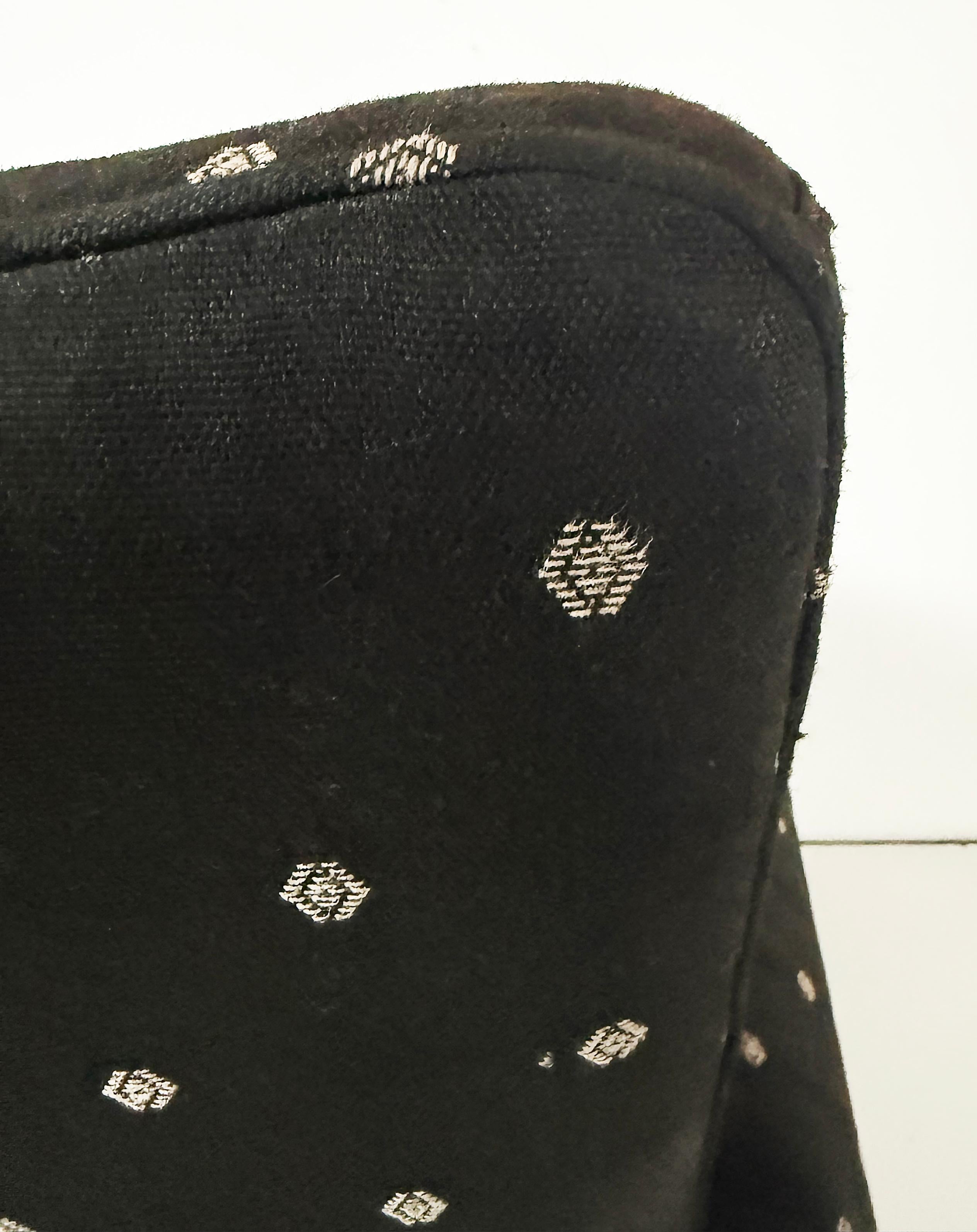 Sedie a pantofola imbottite Asian Modern in stile James Mont, coppia in vendita 4