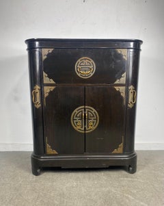 Asian Modernist Flip-Top Dry Bar / Server, by George Zee & Co, After James Mont