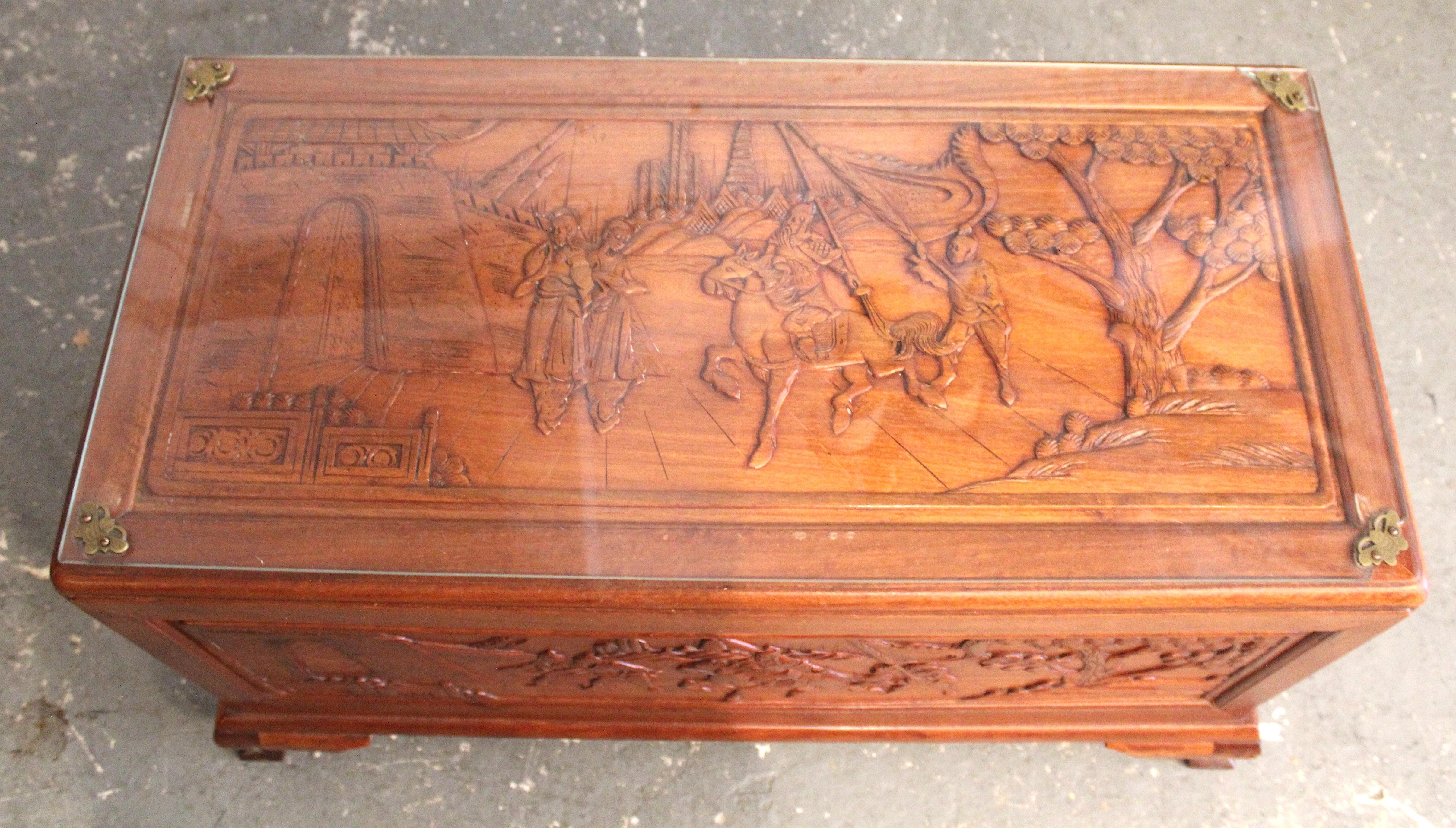 Asian Motif Coffee Table For Sale 5
