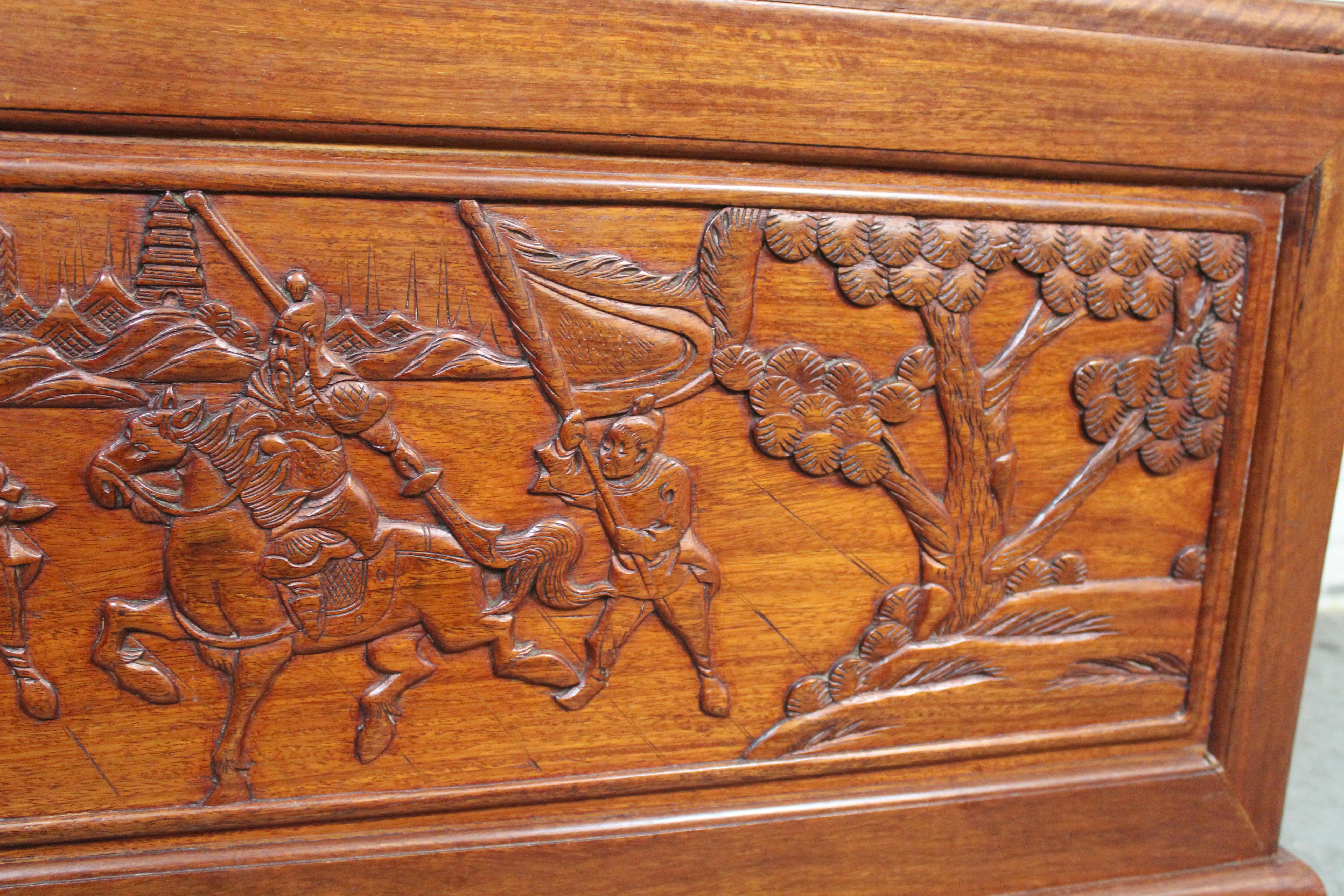 Teak Asian Motif Coffee Table For Sale