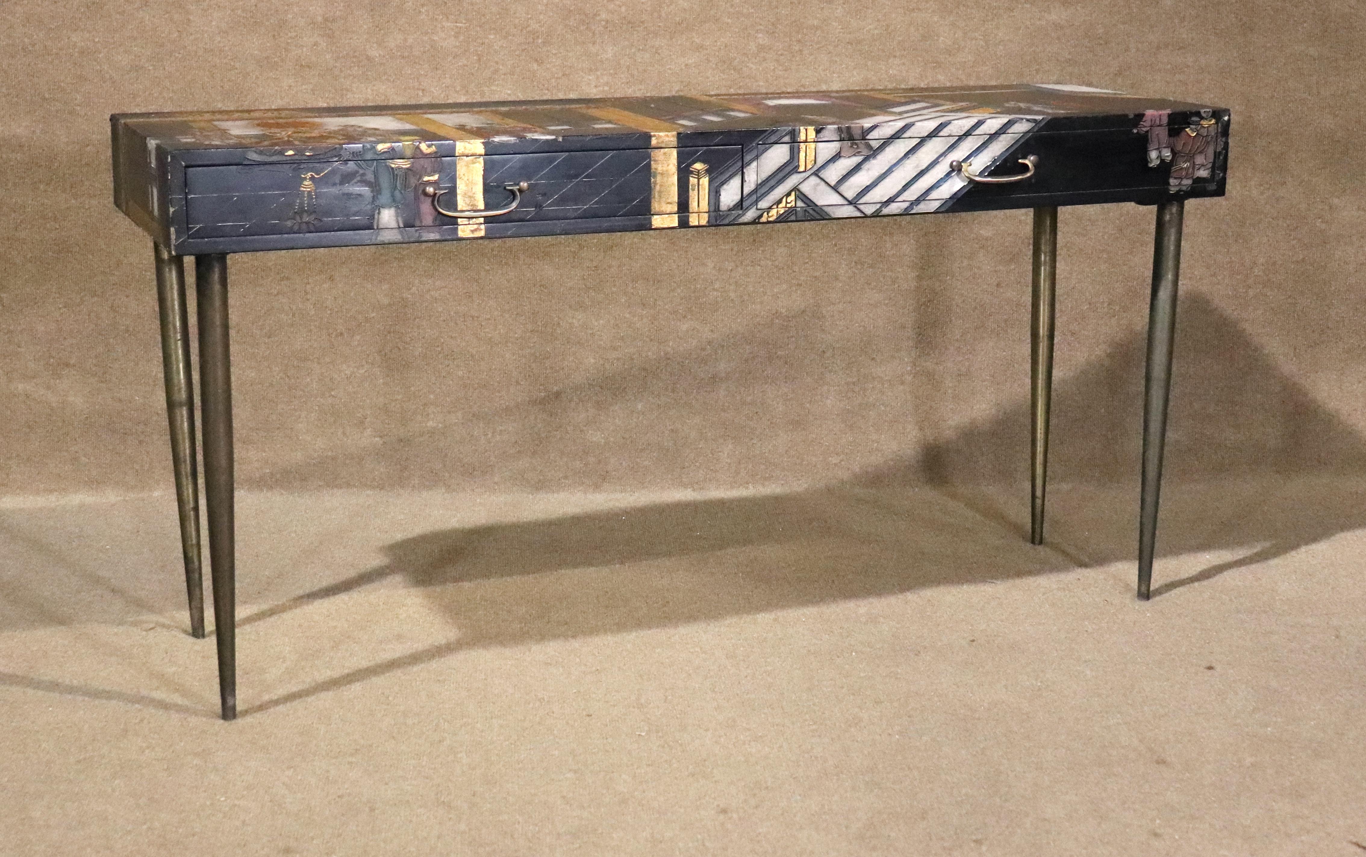 Asian Motif Console Table In Good Condition For Sale In Brooklyn, NY