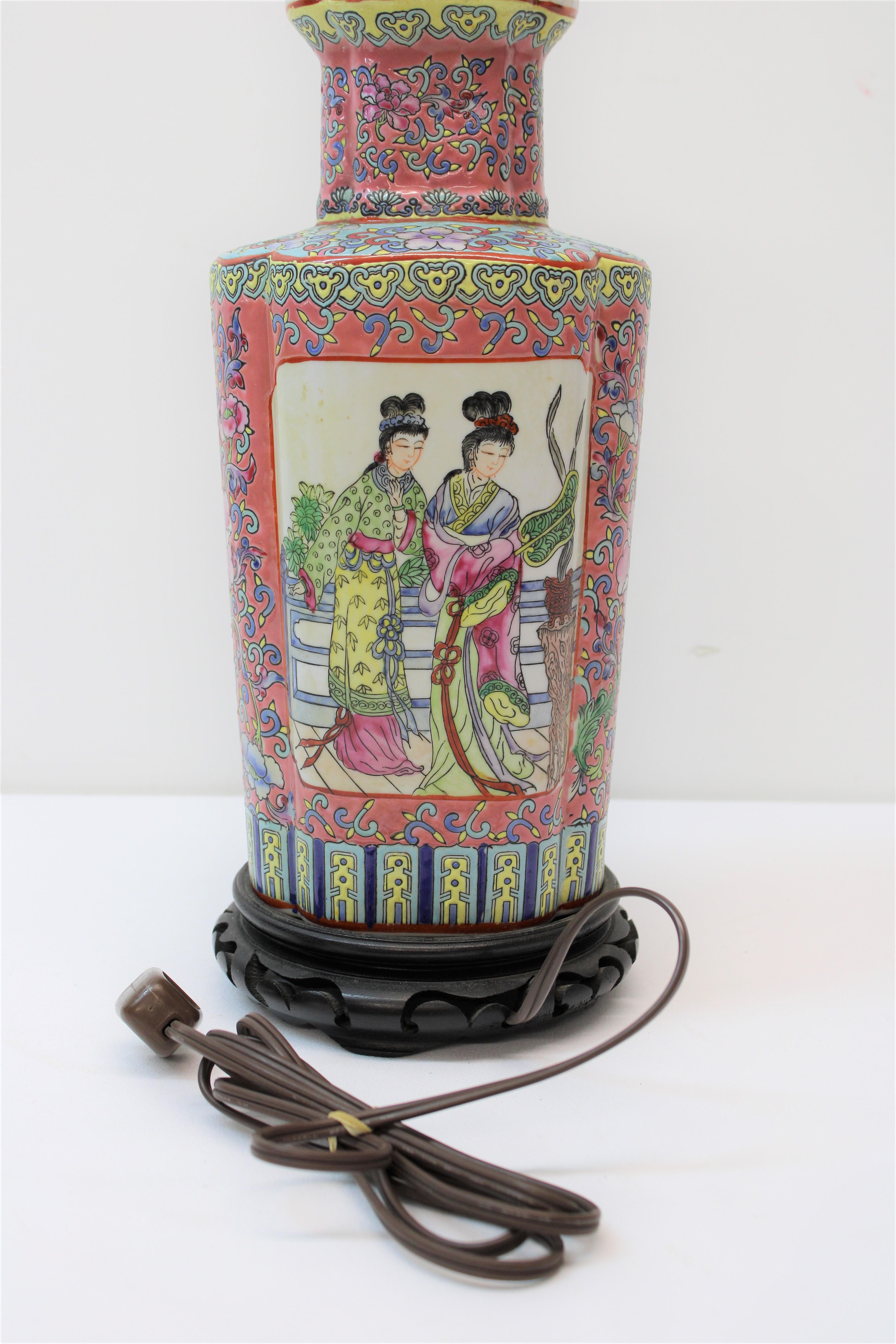 Lampes en céramique non émaillée à motif asiatique en vente 1