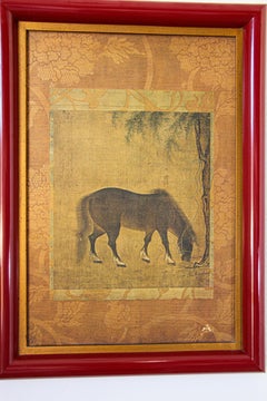 Asian Chinese Horse Print