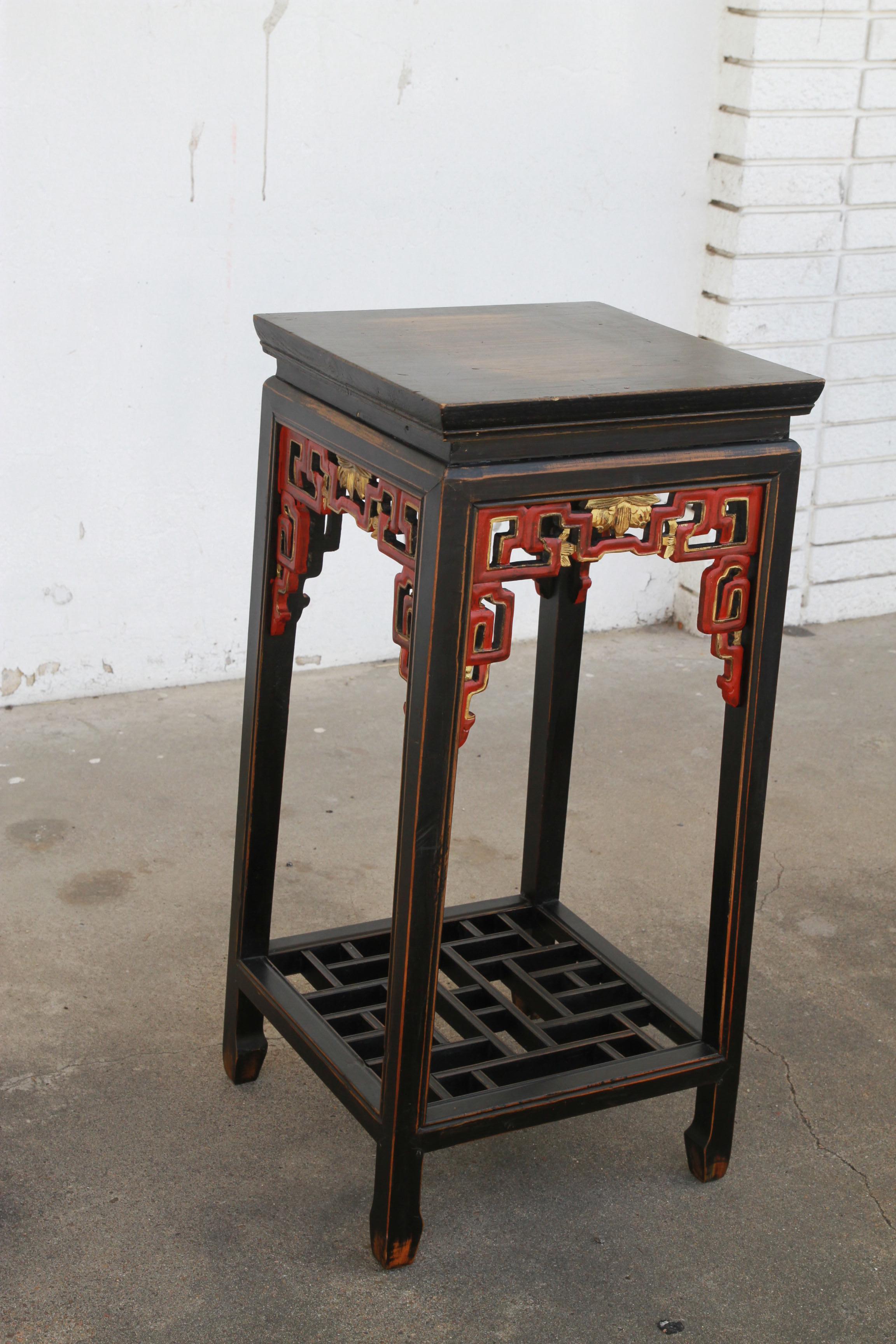 19th Century Chinese Qing Period Plant Stand Pedestal For Sale 2