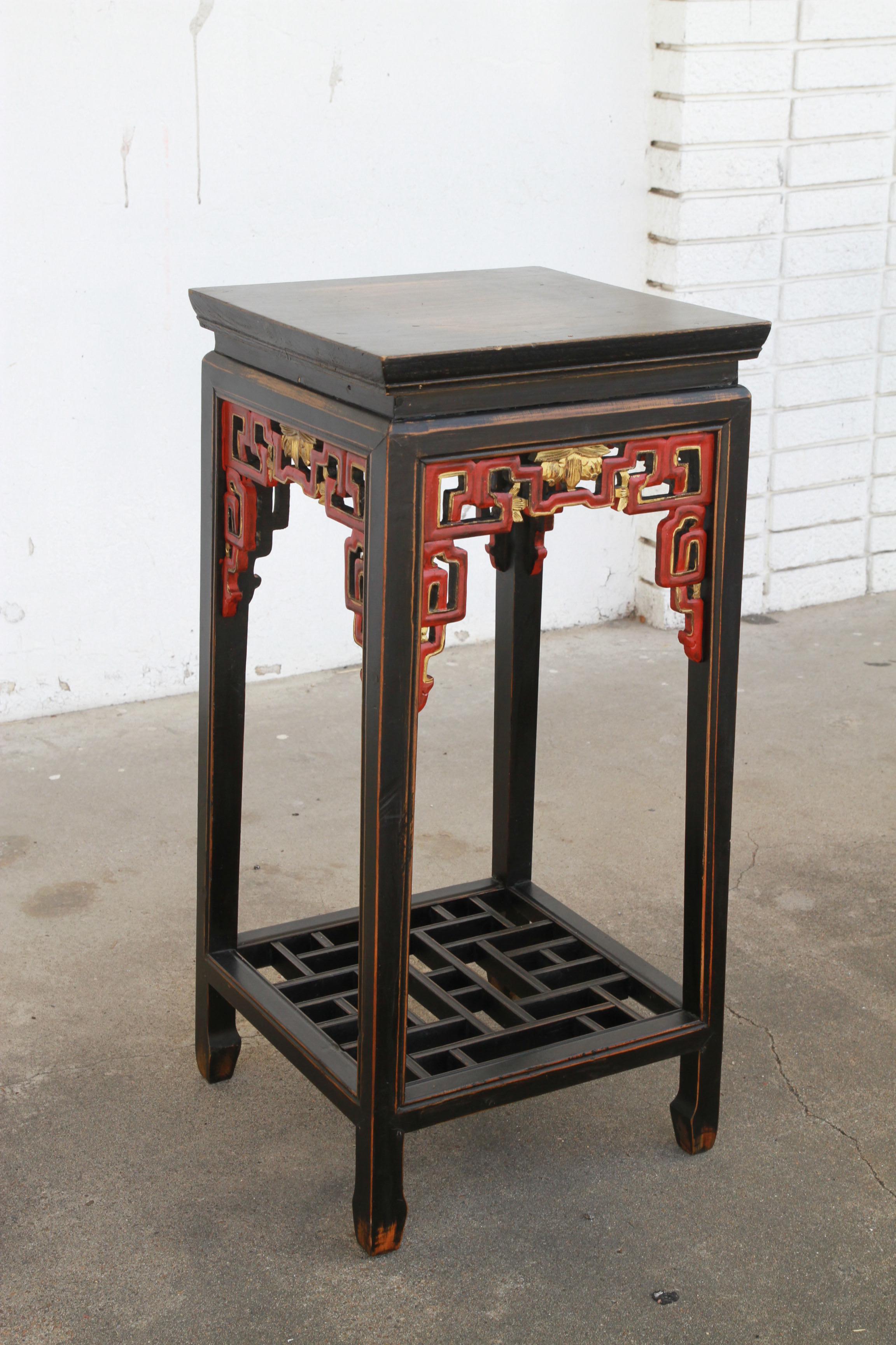 19th Century Chinese Qing Period Plant Stand Pedestal For Sale 3