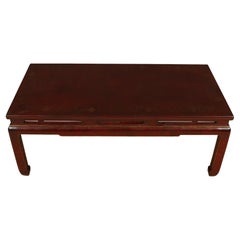 Asian Oxblood Coffee Table with Gilt Detail