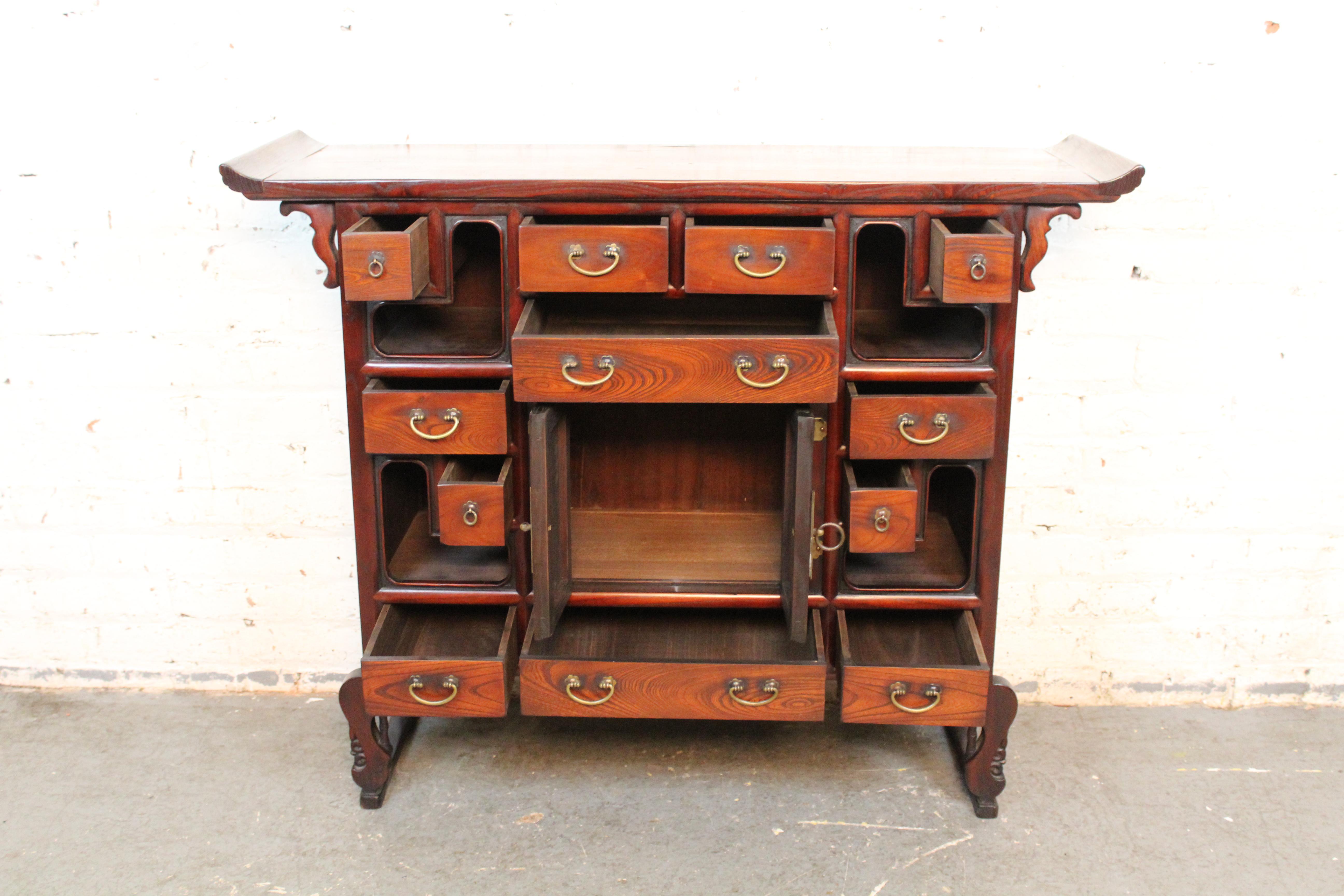 20th Century Asian Pagoda Buffet For Sale