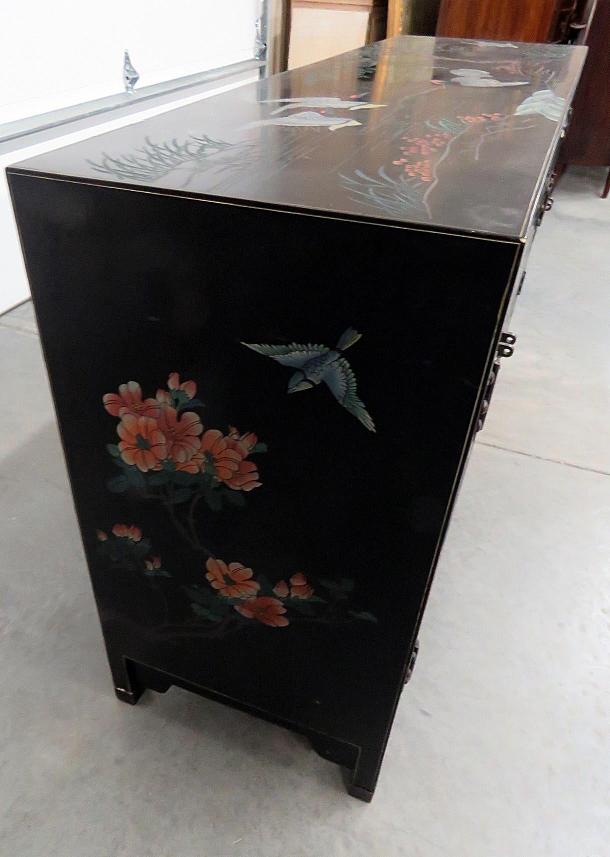 20th Century Asian Paint Decorated Cabinet