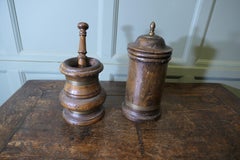 Asian Pestle and Mortar and Apothecary Jar