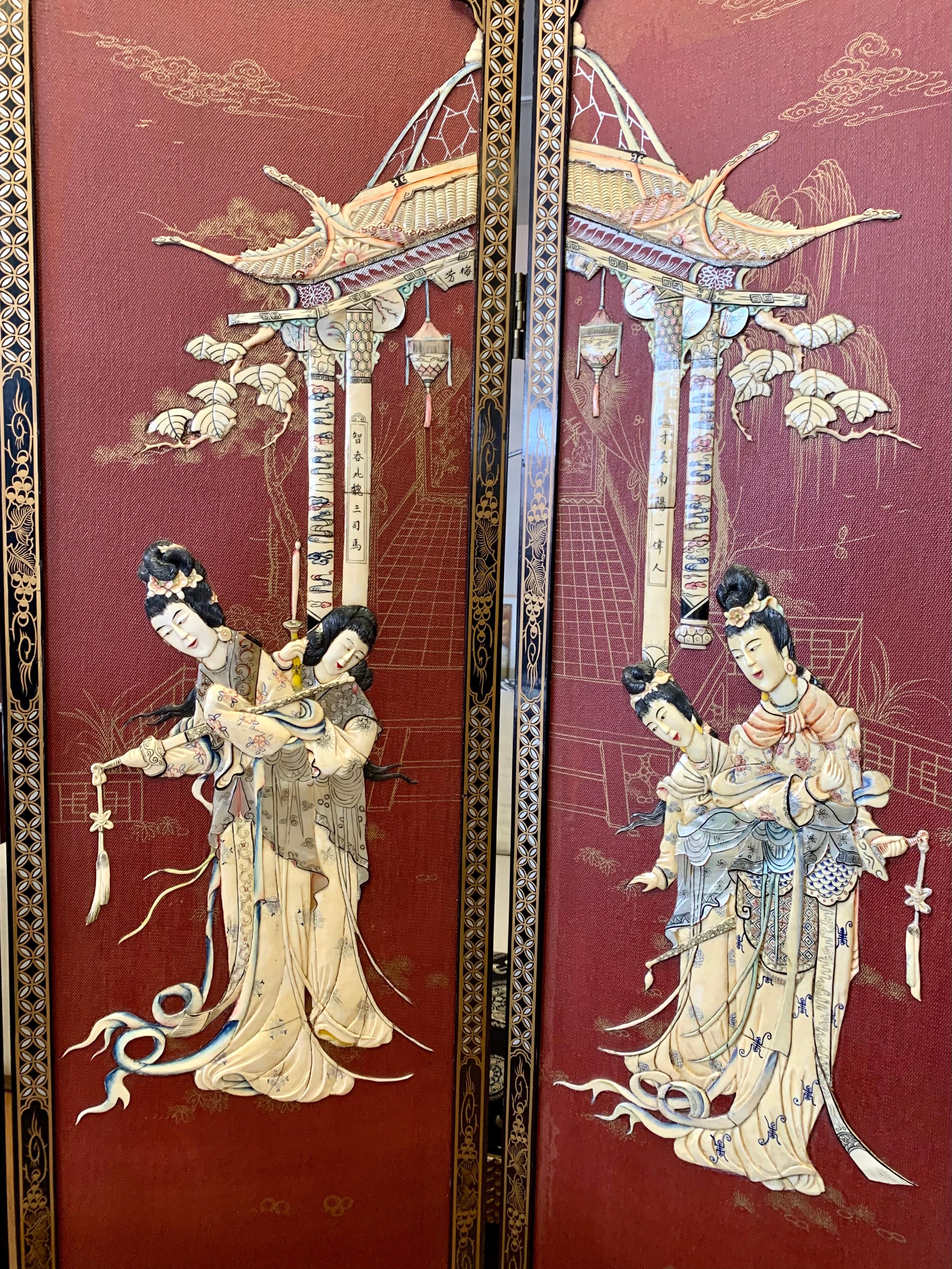 chinese folding screen room divider