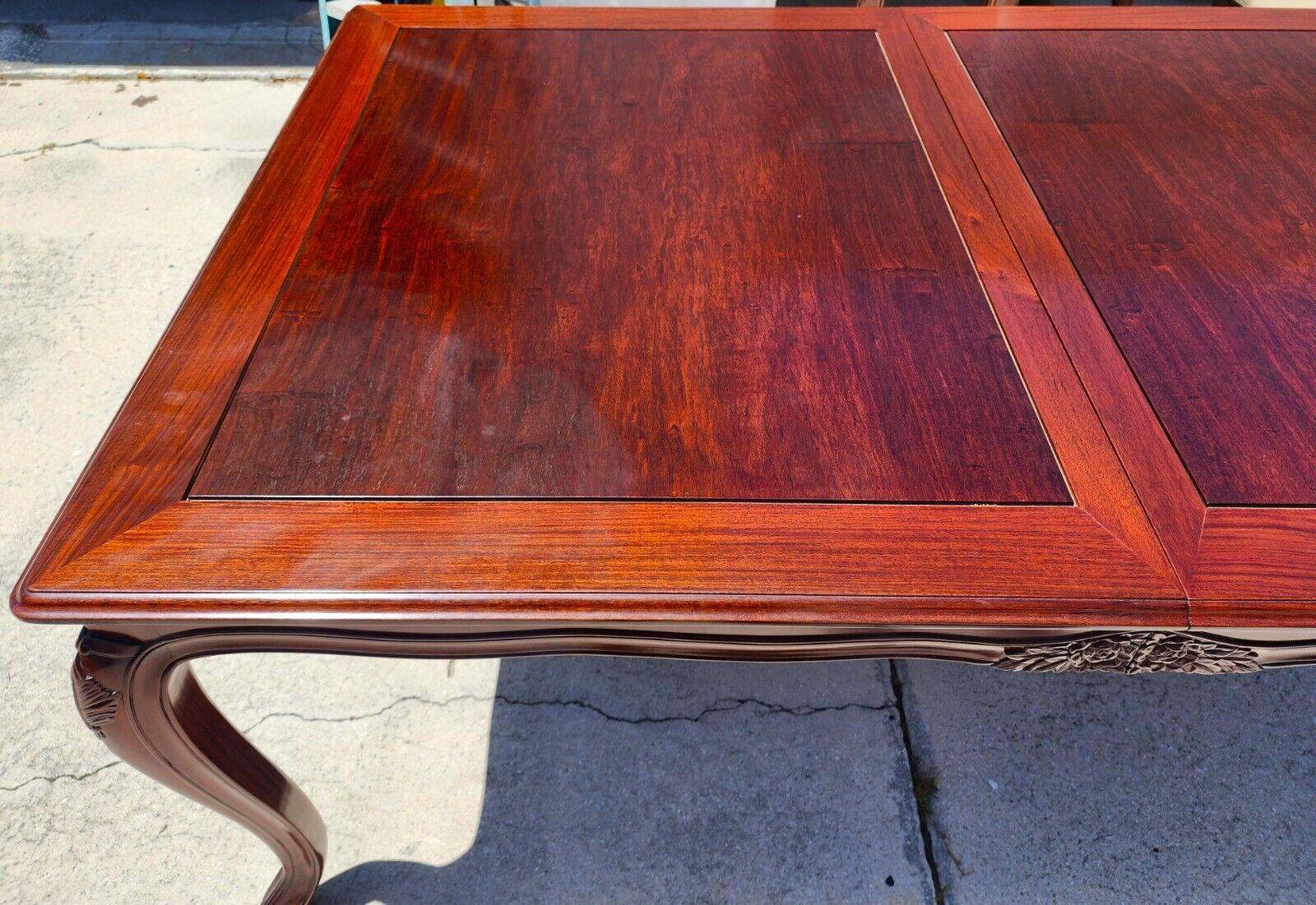 Asian Rosewood Dining Table Chinoiserie   1