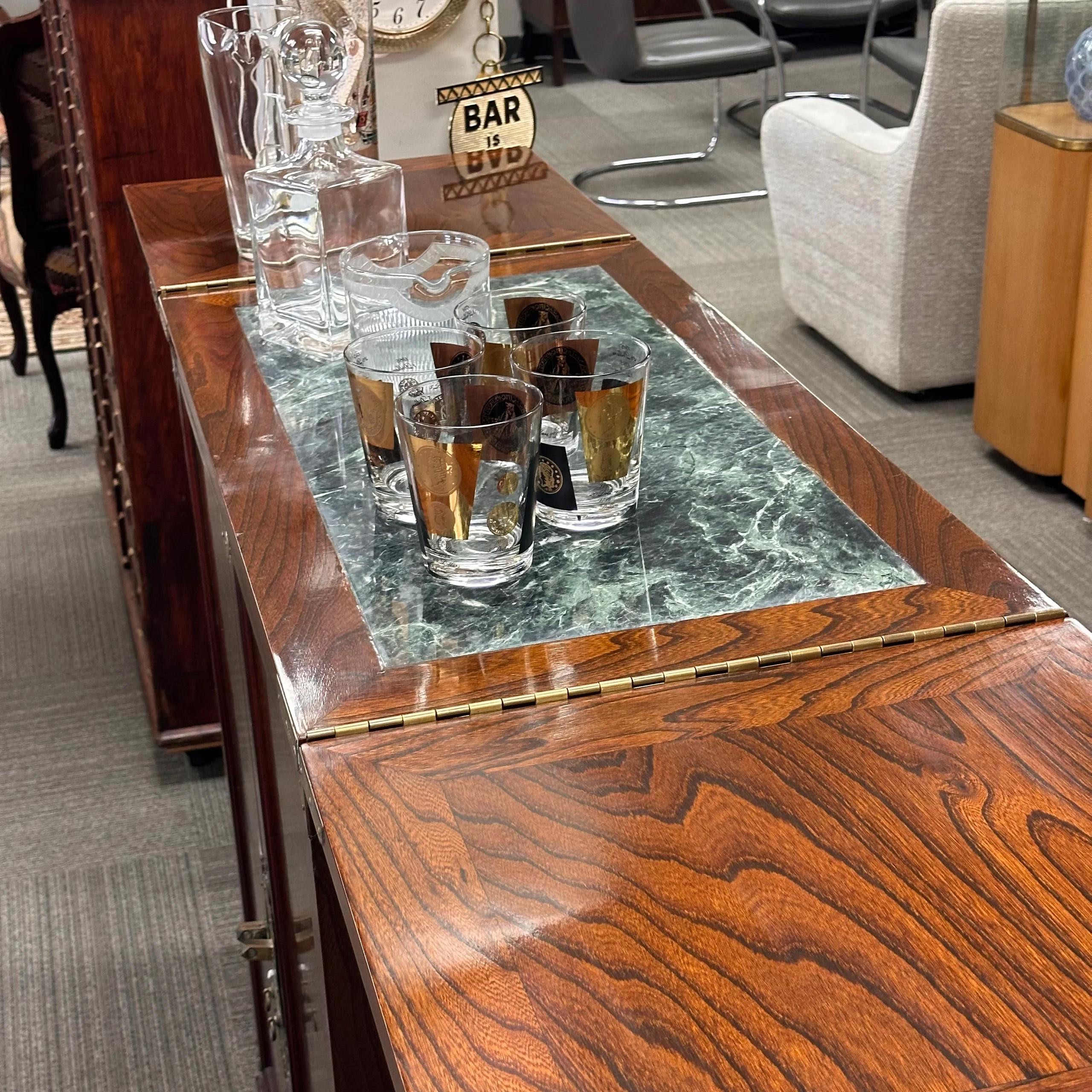 Bar double face asiatique rosewood en vente 4
